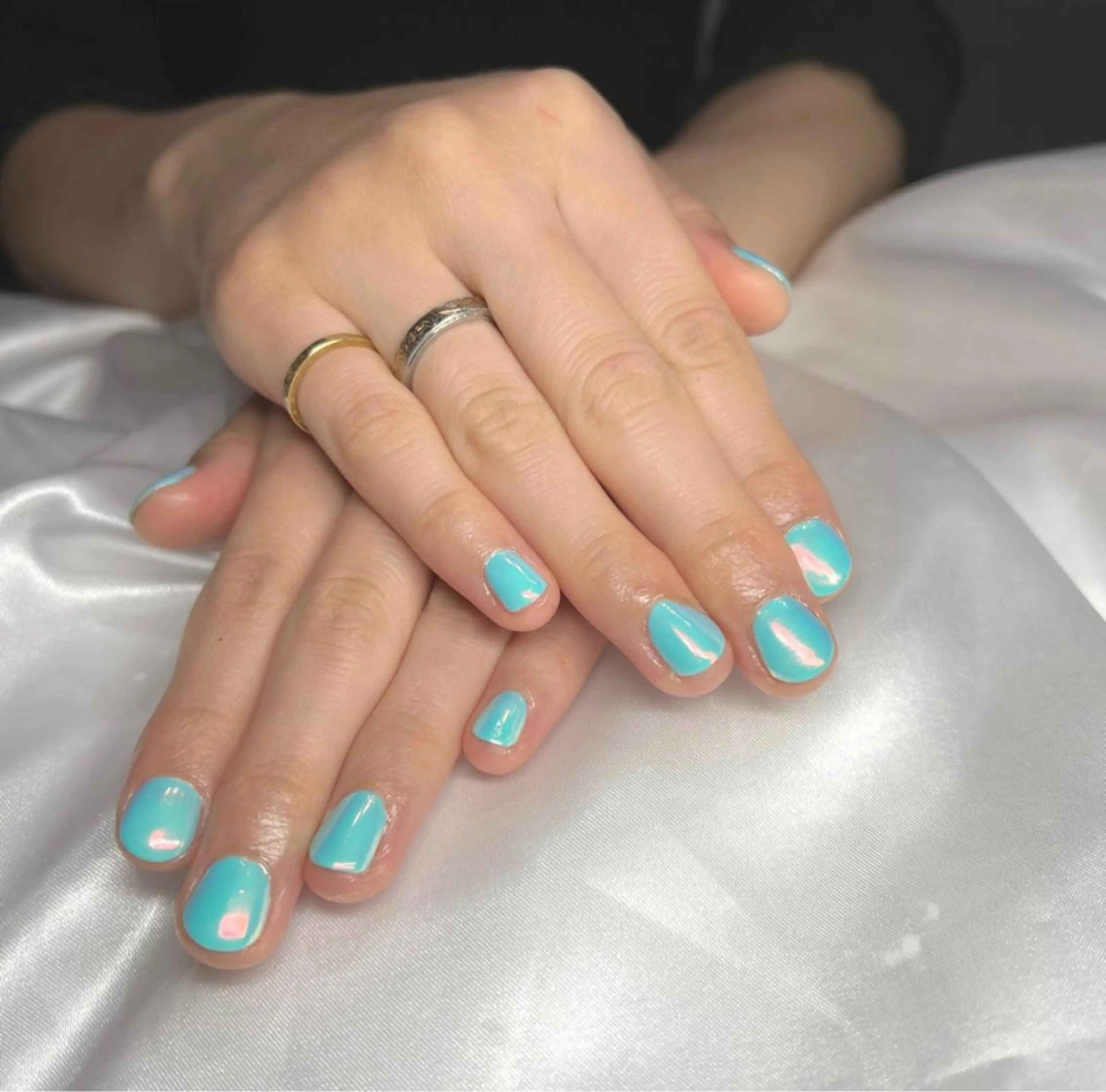 ネイル オーロラネイル フレンチネイル マグネットネイル ミラーネイル ワンカラーネイル LeaLea nails.のネイルデザイン