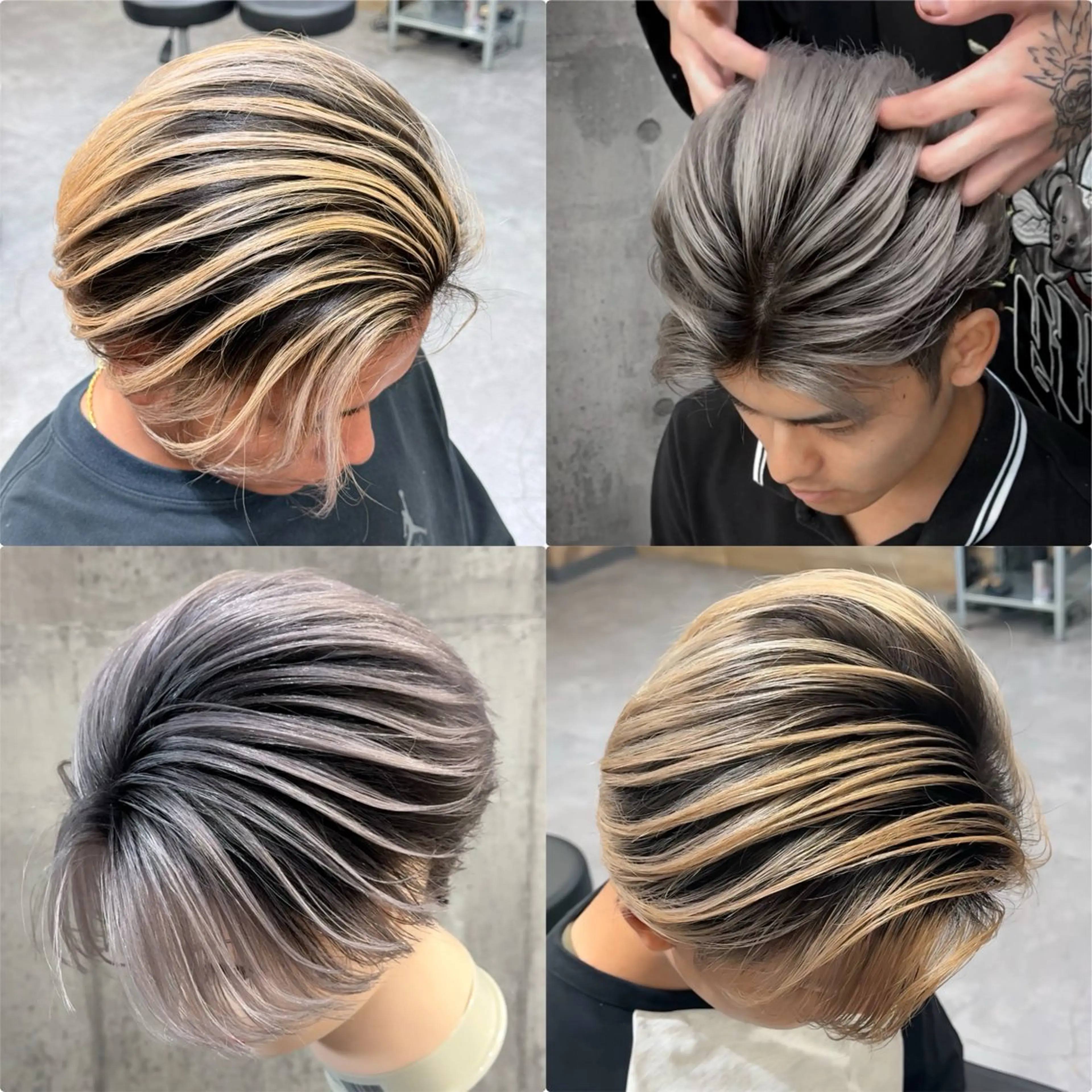 ショート カラー ヘアカラー CHROMAN by become所属・Ryuuki/ メンズバレイヤージュのヘアスタイル