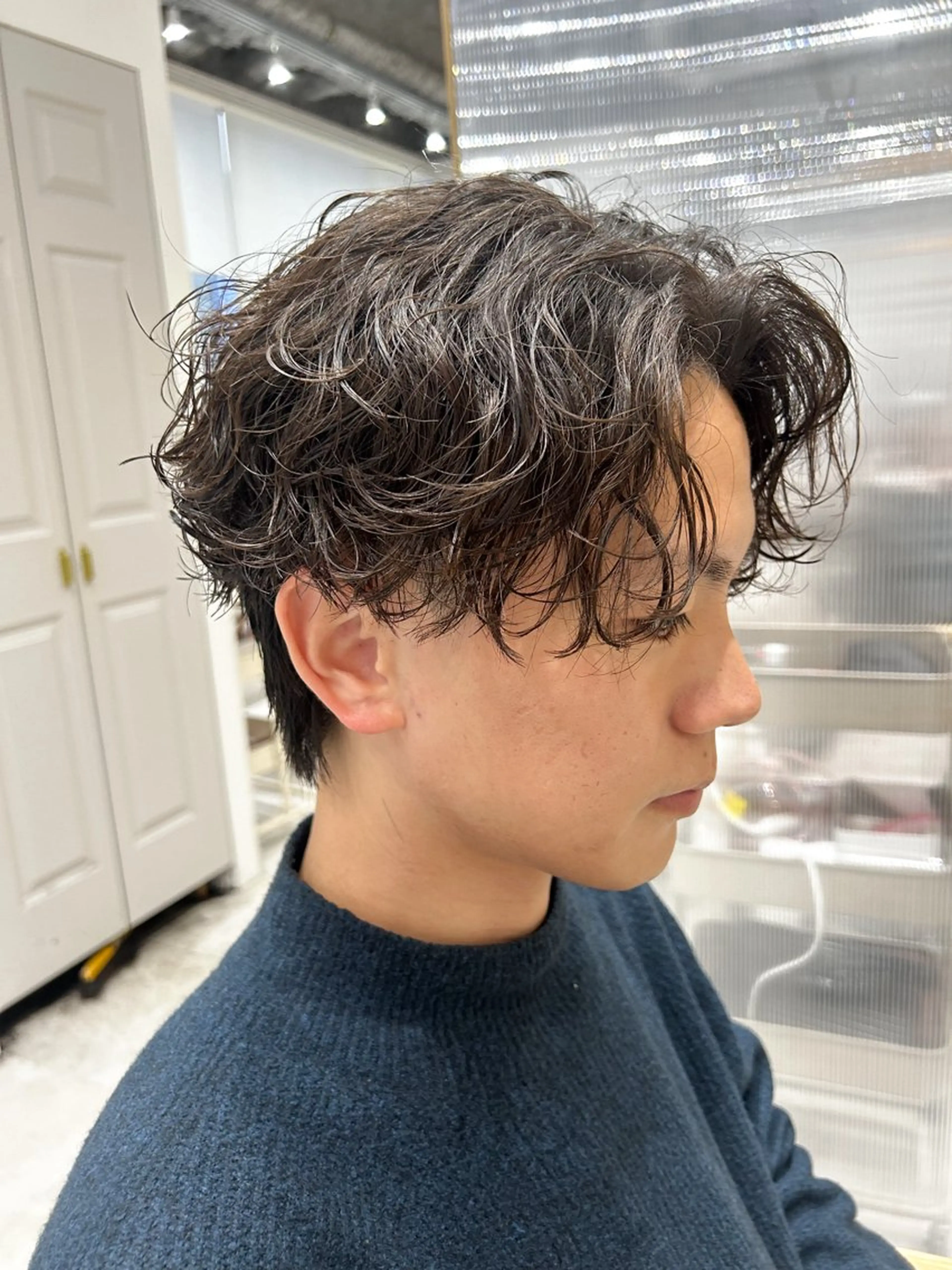 パーマ メンズ メンズパーマ 波巻きパーマ カット パーマ トリートメント メンズ特化美容師👾 チカのヘアスタイル