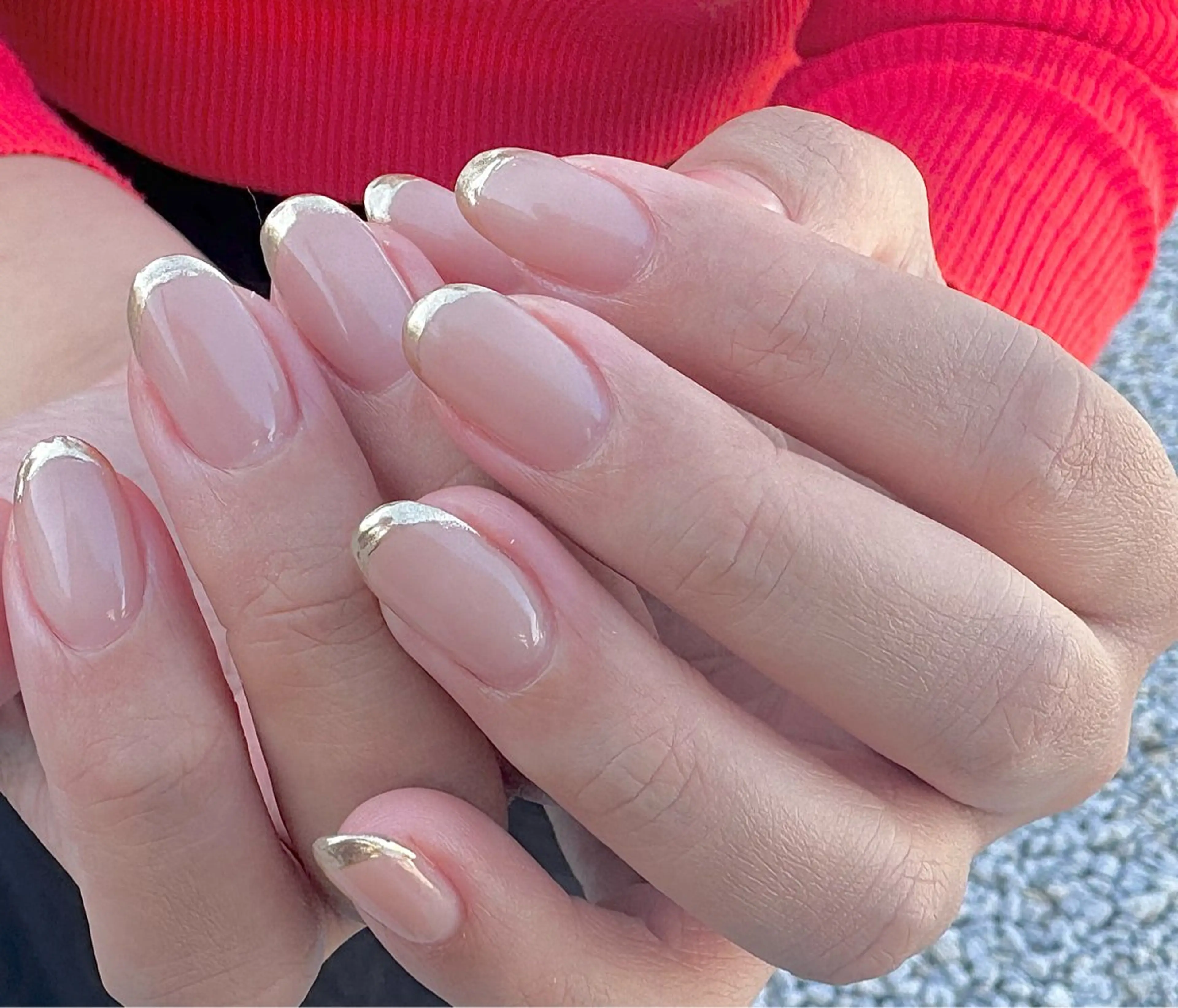 ネイル フレンチネイル ミラーネイル LinoTino nailのネイルデザイン