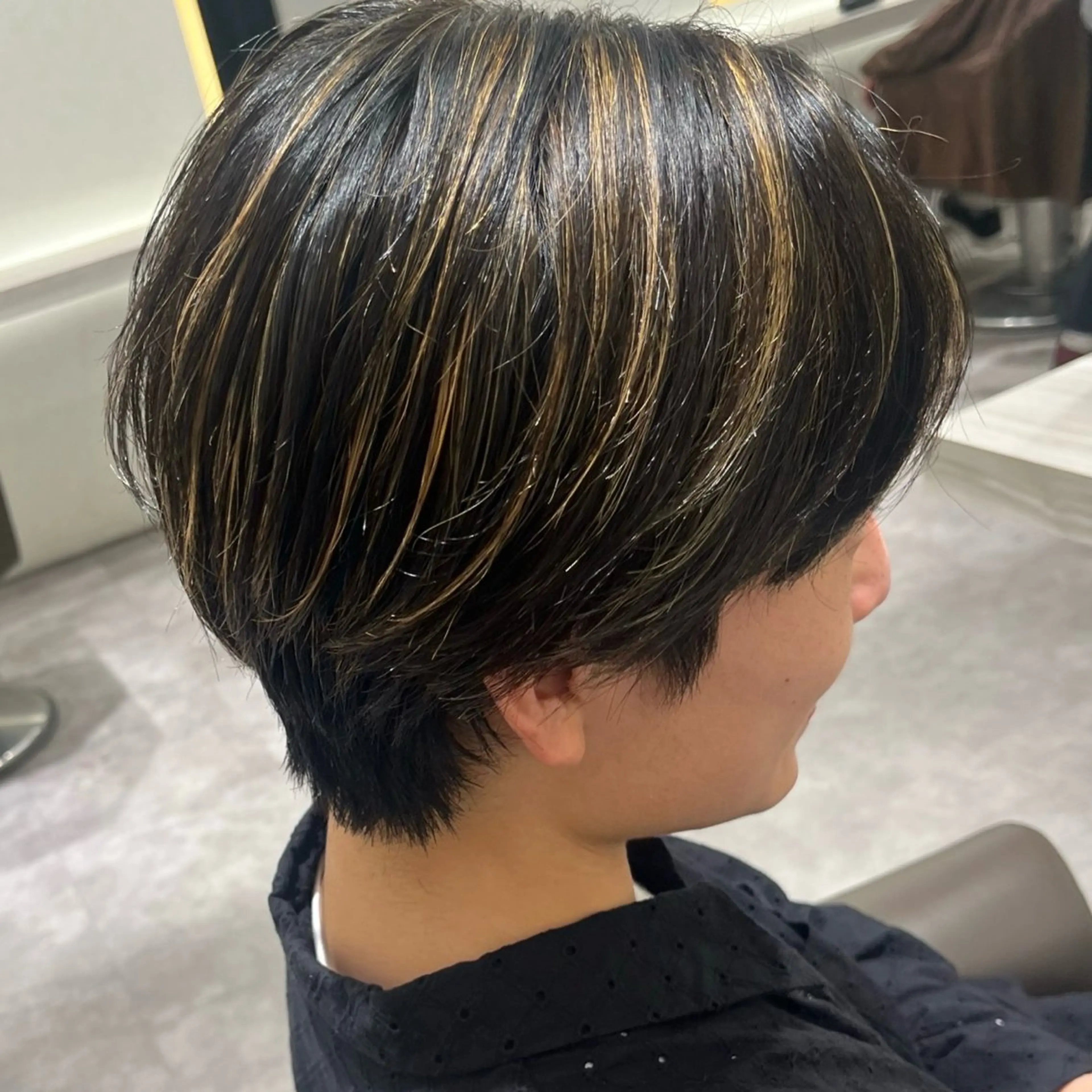 カラー パーマ メンズ カット ヘアカラー パーマ LOUIMADNA栄所属・ニュアンス/毛流れ/ フェザー/晃帆のヘアスタイル