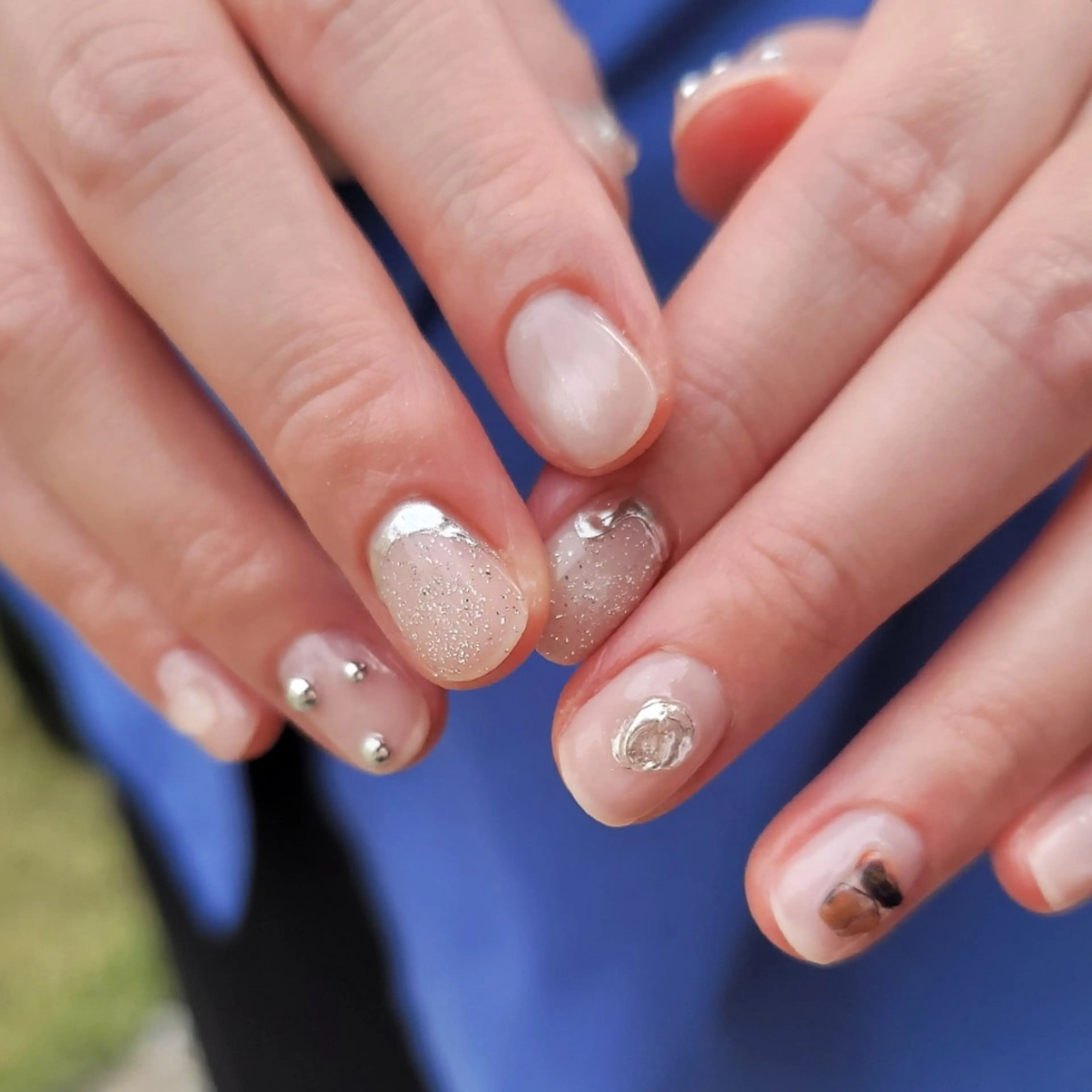 ネイル 持ち込み ハンドネイル 🌲🌳🚪iiit o🌲🌳🌲のネイルデザイン