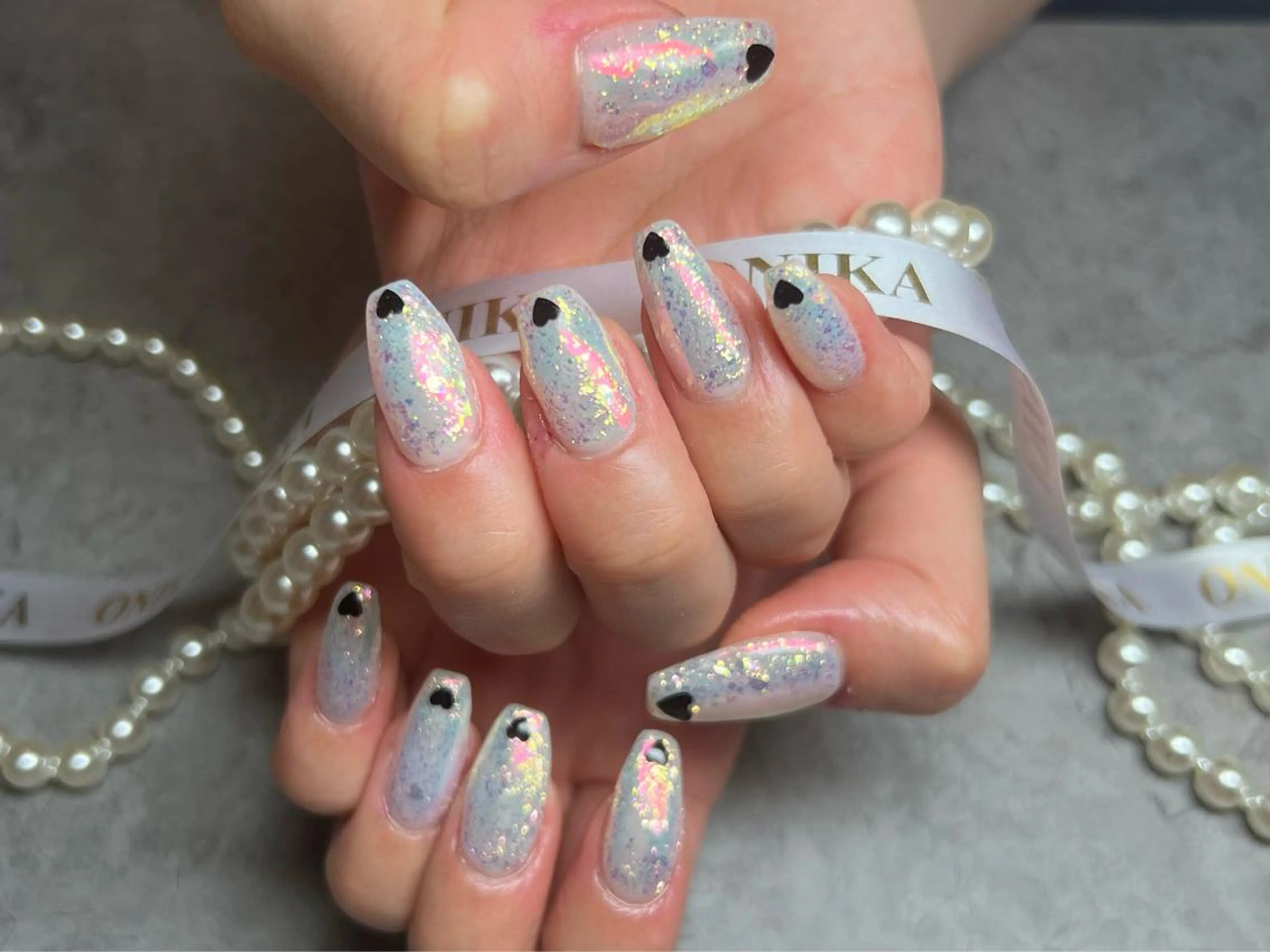 ミディアム ONIKA Nail 青山通り店所属・ONIKA Nail 表参道A4🦋2分のネイルデザイン
