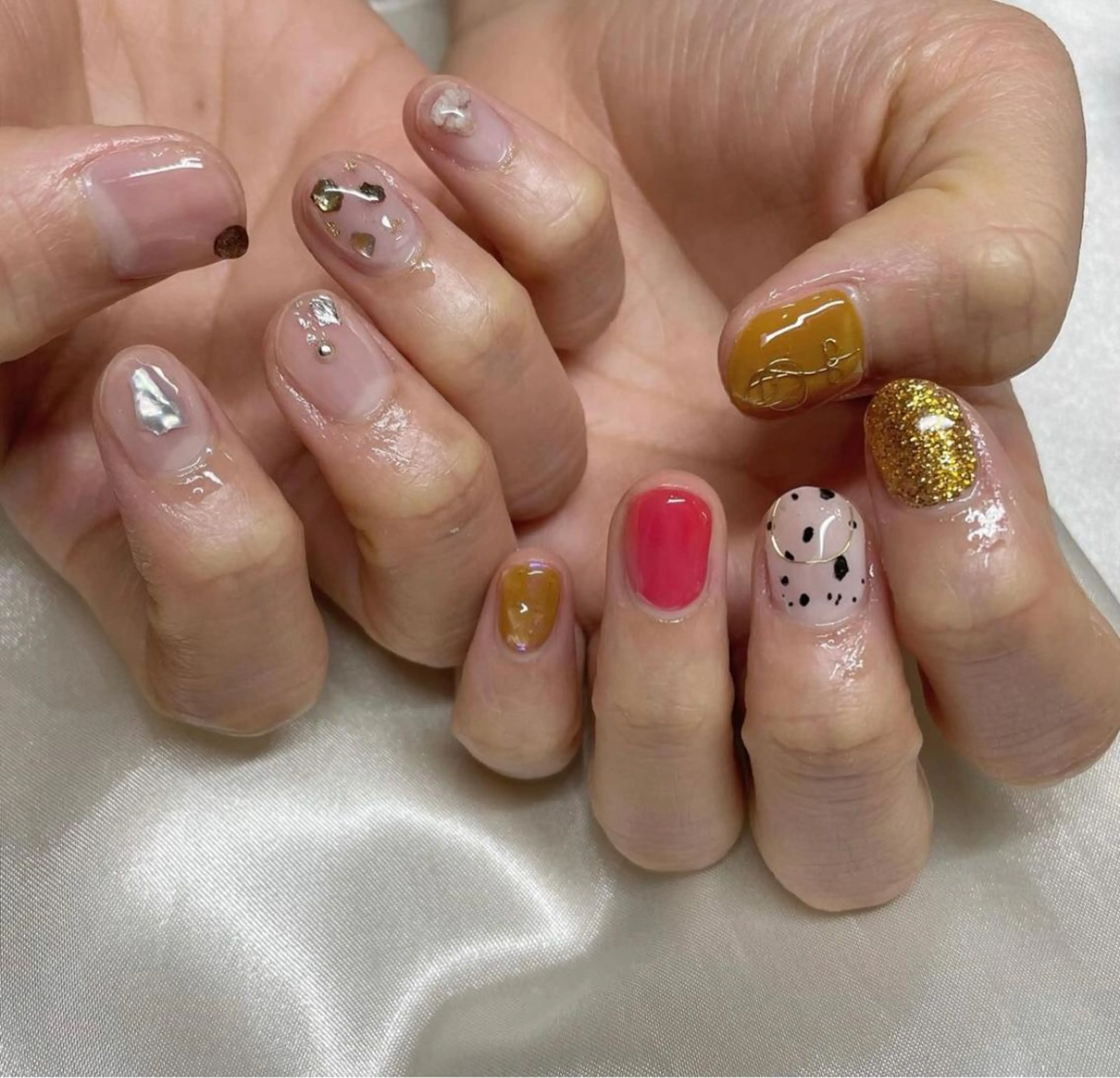 ネイル ミルフィーユ /Tomoeのネイルデザイン