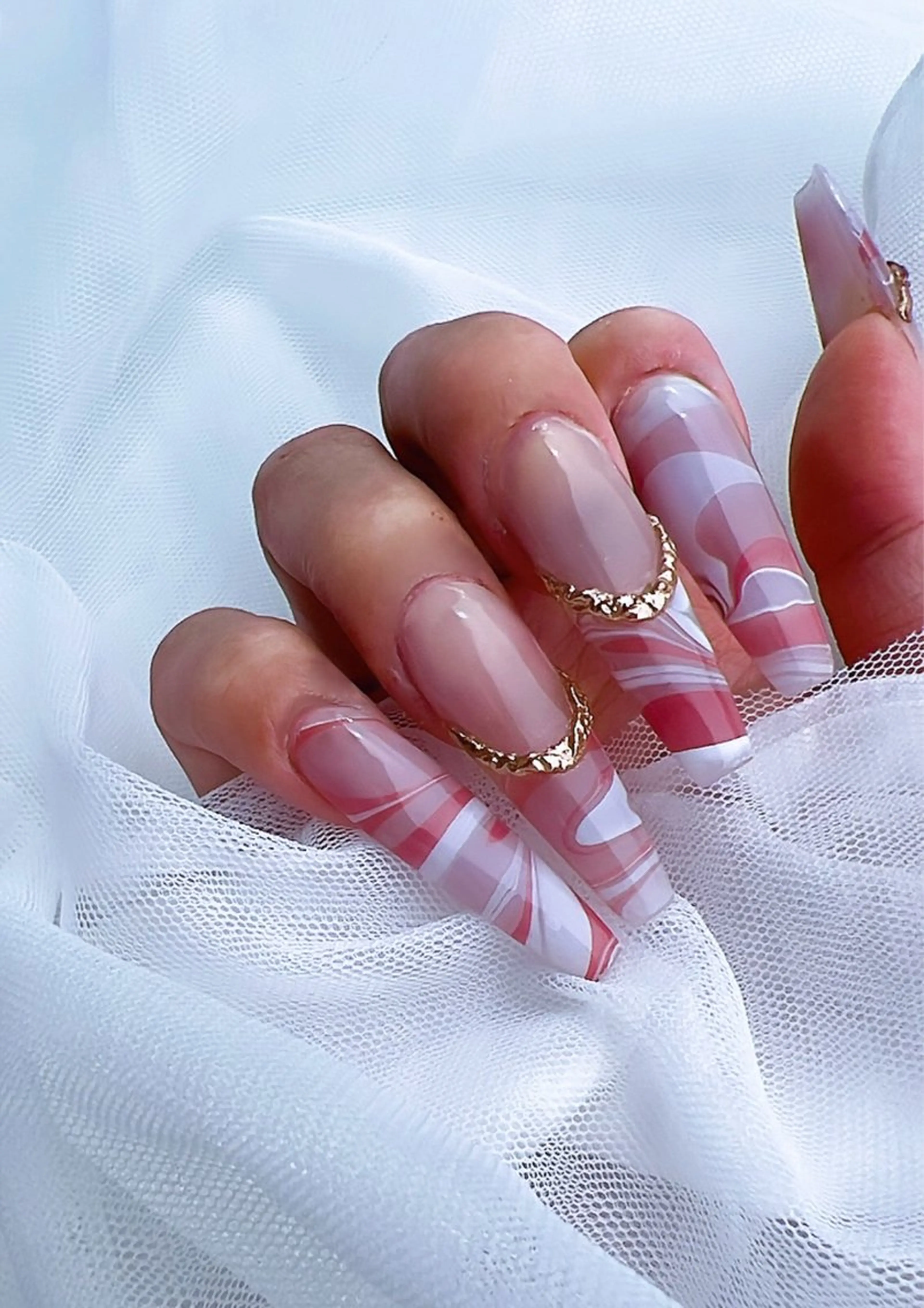 ネイル 大理石ネイル(マーブル) ハンドネイル Nail Room Ｒのネイルデザイン