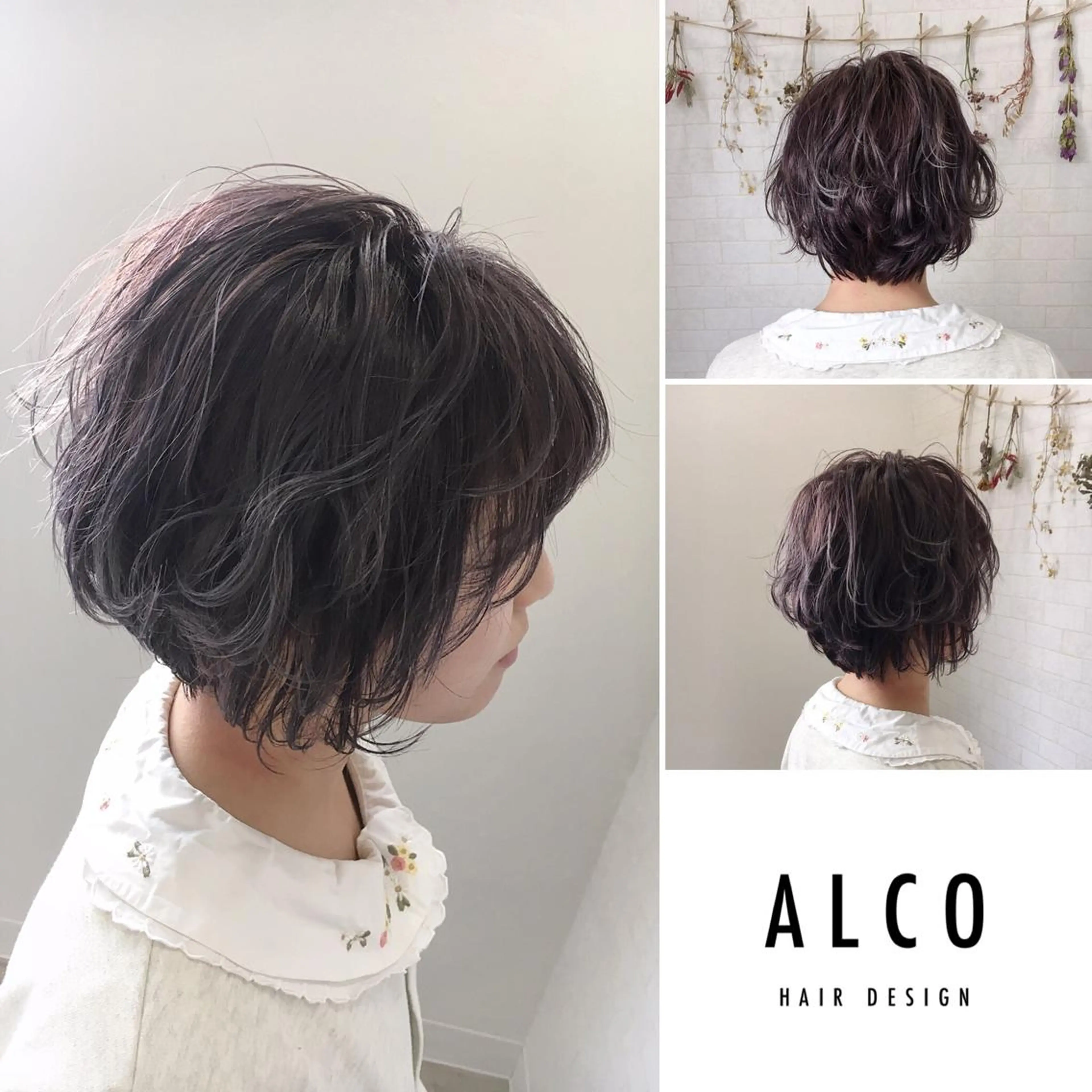 ショート カラー カット ヘアカラー トリートメント ワタイショウタ 髪質改善✨アイブロウのヘアスタイル