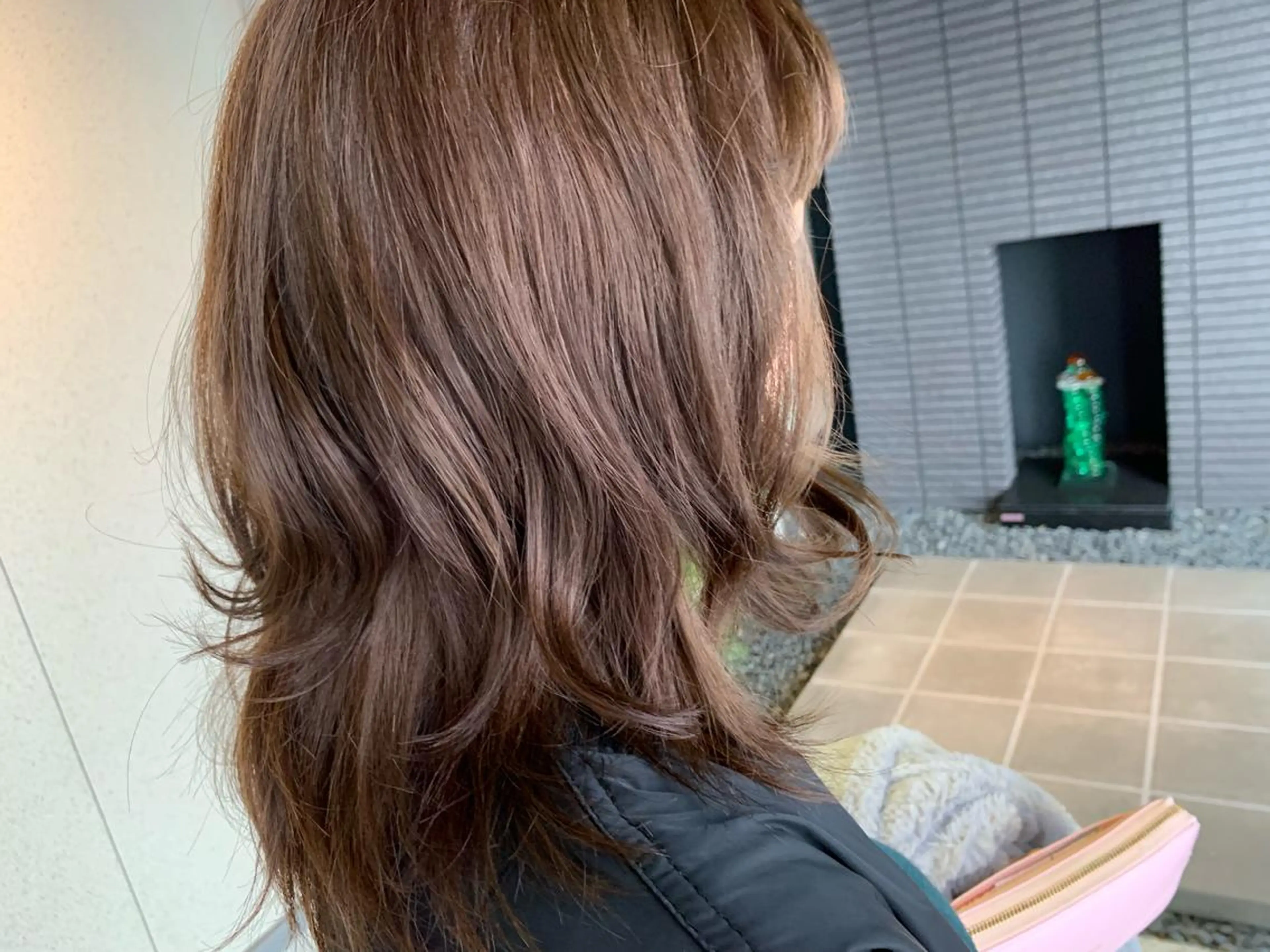 ミディアム カラー オレンジ nambu-GARDEN所属・高橋 美波のヘアスタイル