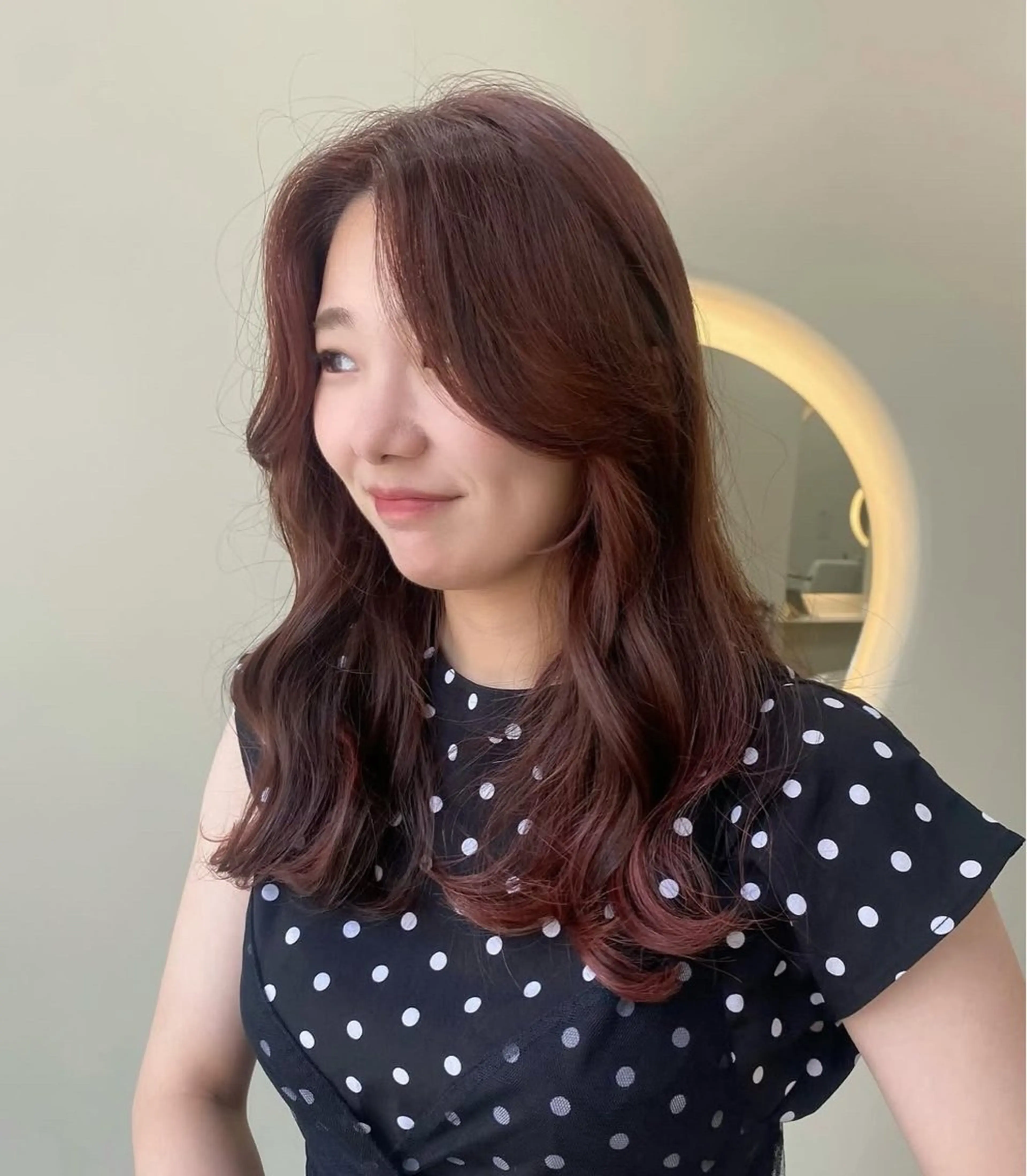 セミロング カラー ヘアカラー トリートメント tomu/天神大名/ 透明感カラー🐧のヘアスタイル