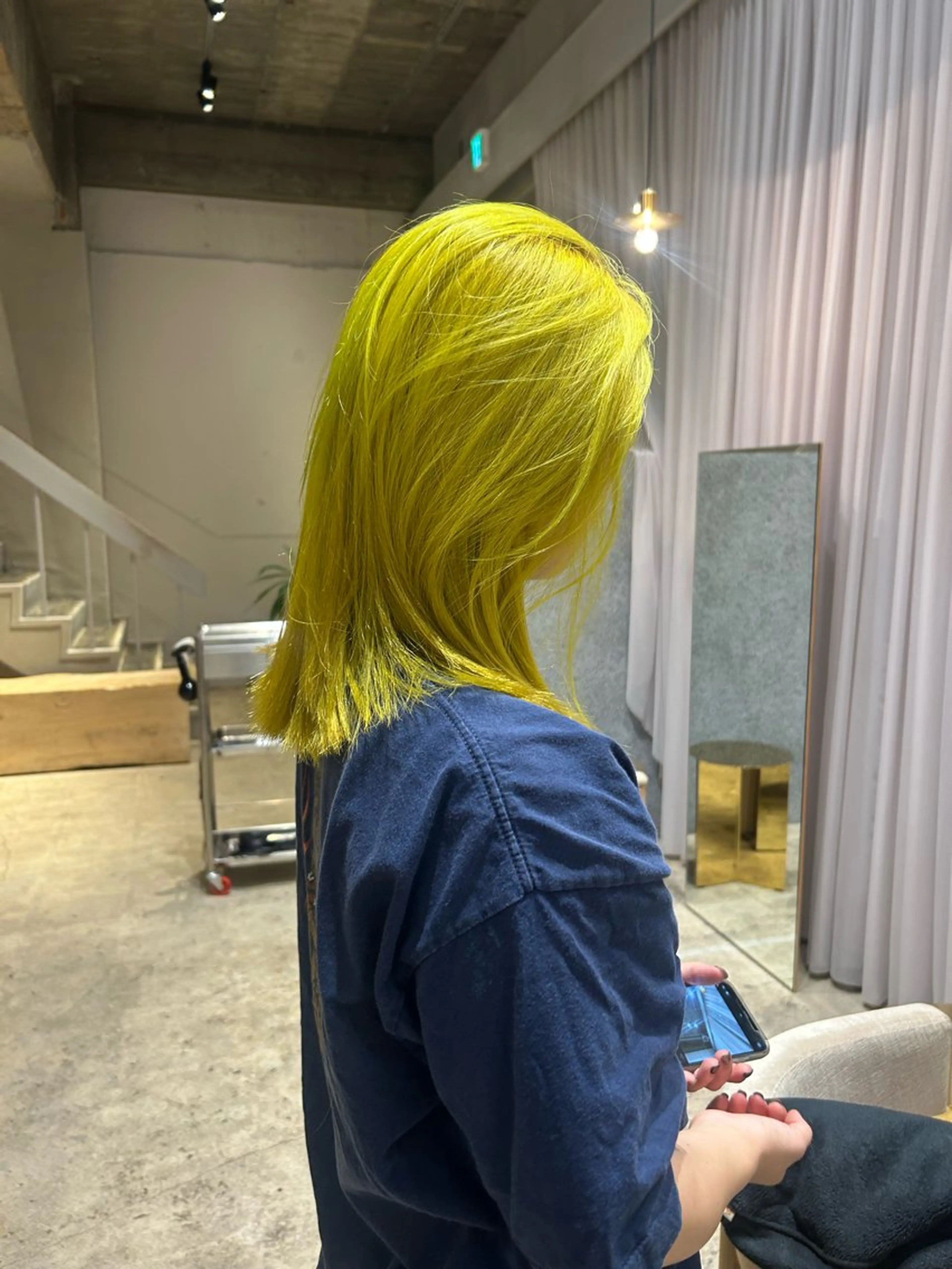 カラー ブリーチ ヘアカラー casetta. momoのヘアスタイル