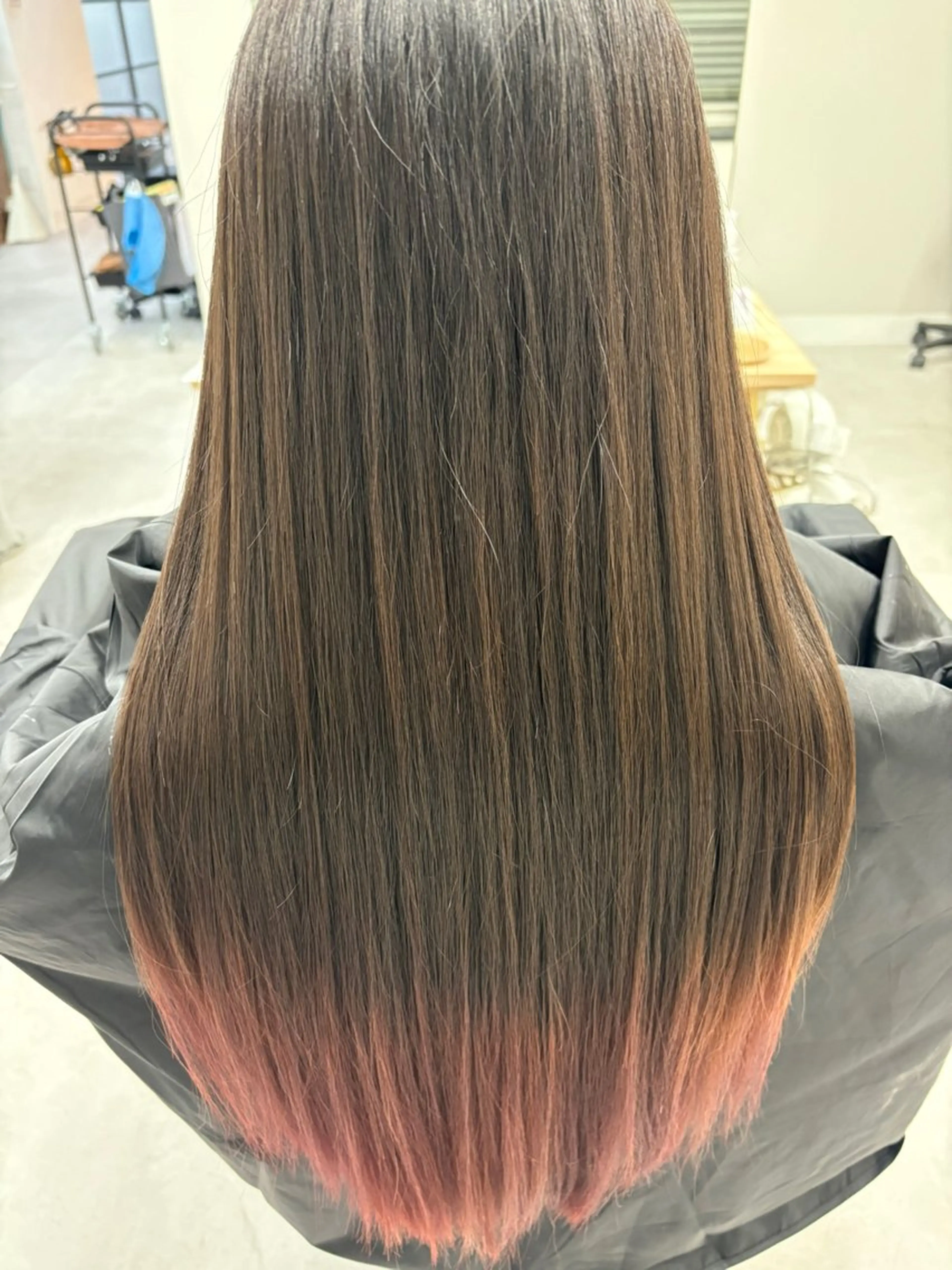 ロング カラー カット ヘアカラー TELAHAIR蘇我2号店所属・原川 梨沙のヘアスタイル