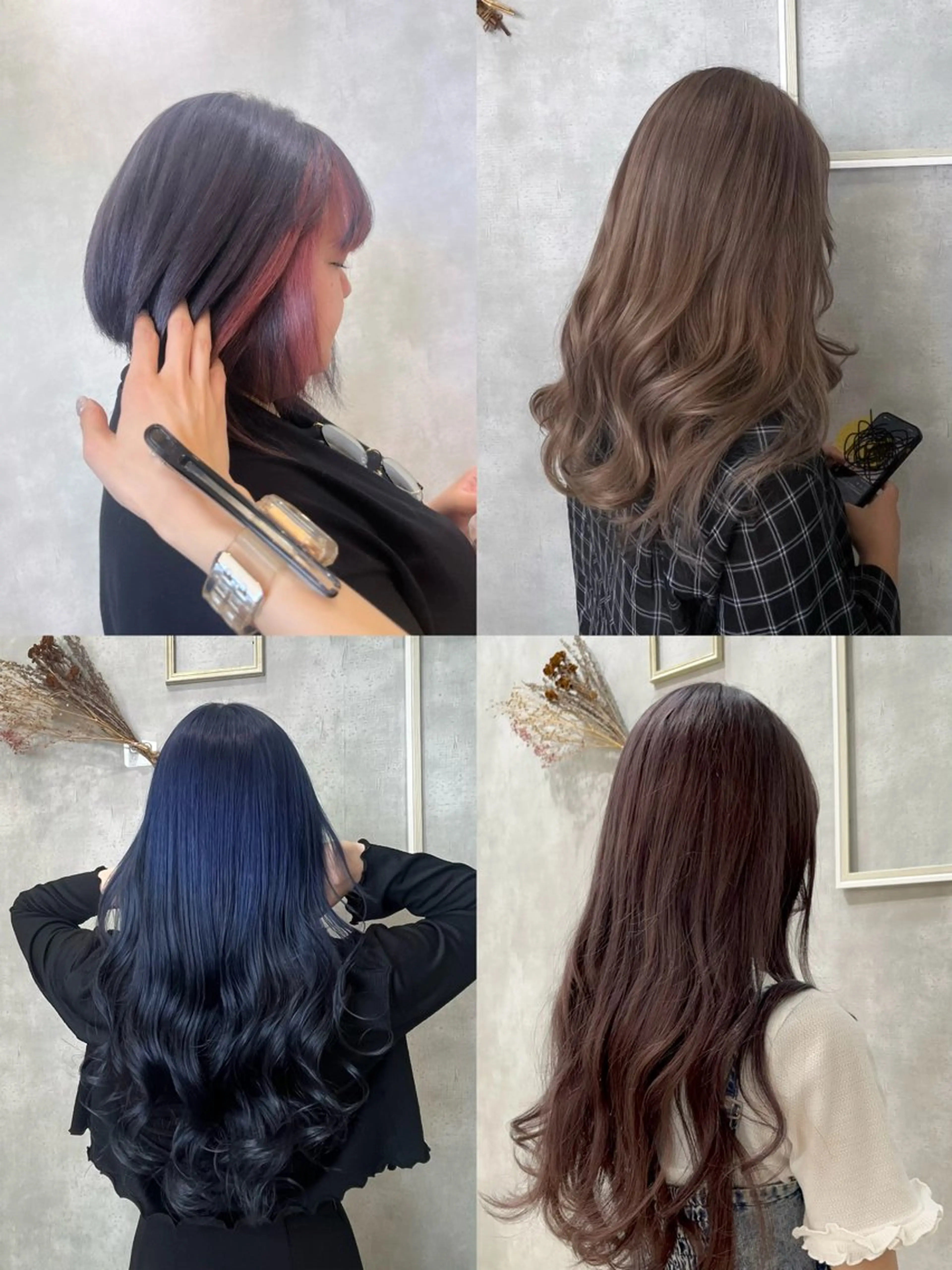 ロング ヘアカラー トリートメント ROSEL はしぐち ななみのヘアスタイル