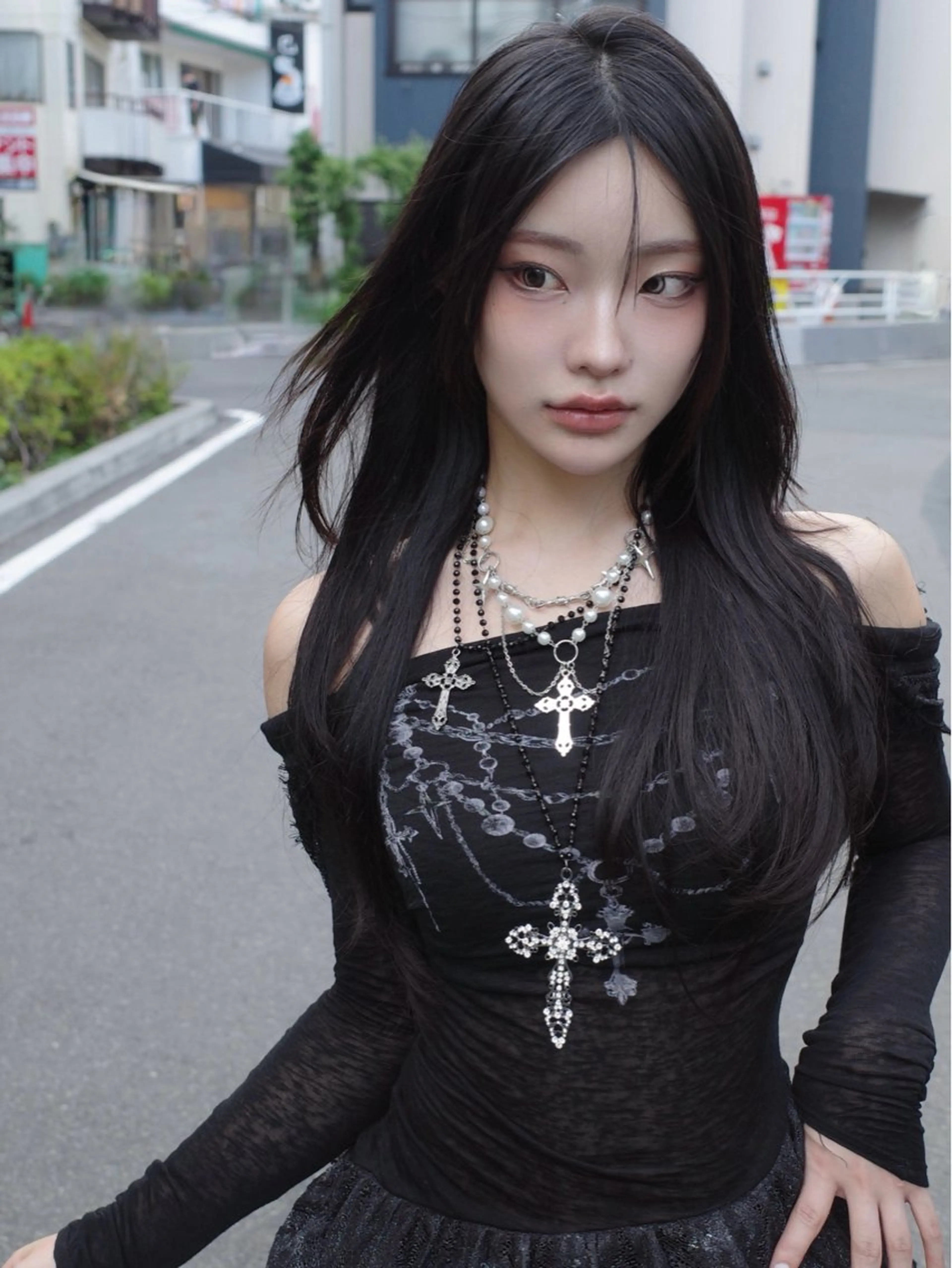 ロング REDEALSHIBUYA所属・はるゆき/モテ髪 ハイレイヤー/艶髪のヘアスタイル