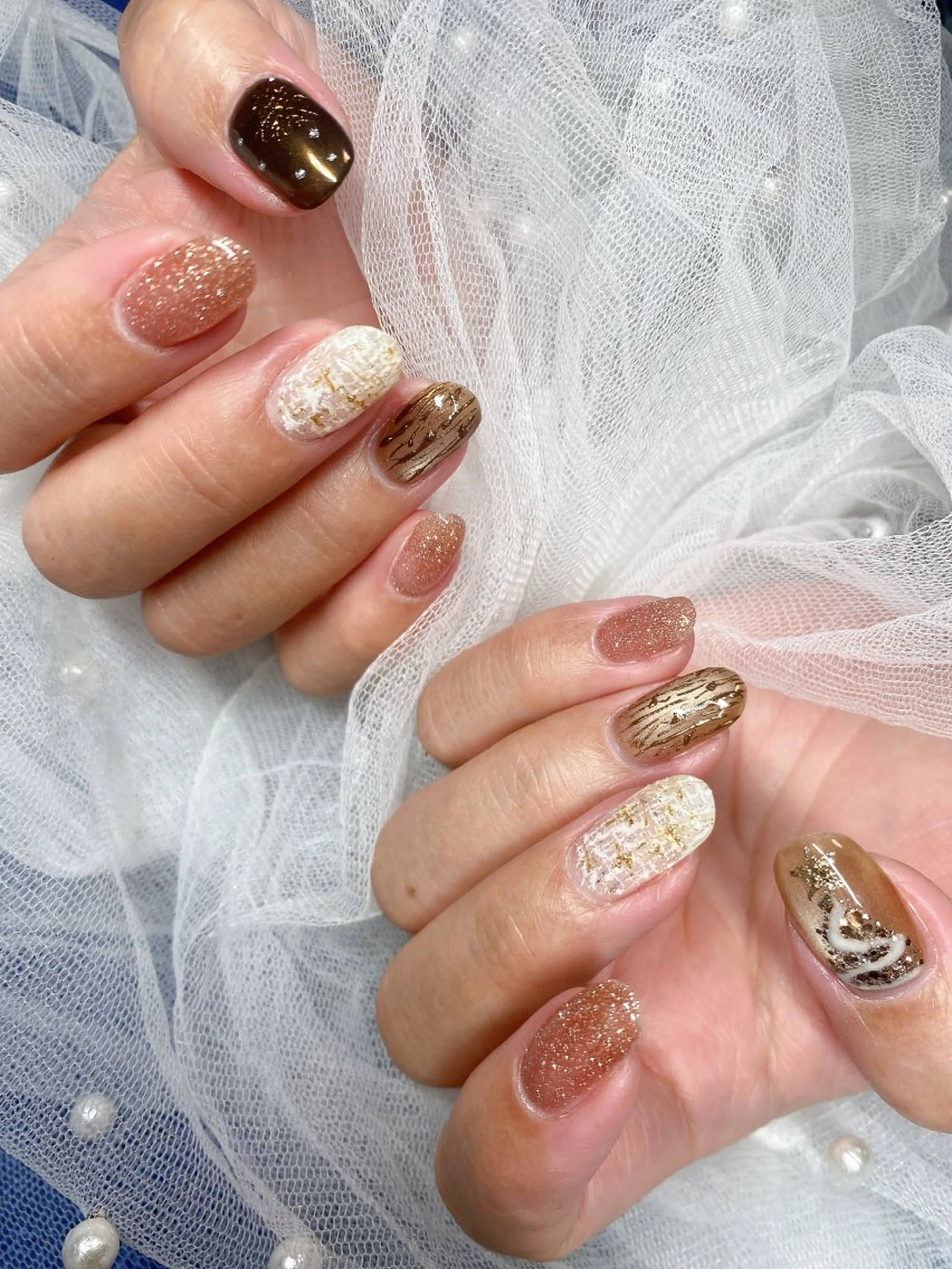 ネイル ハンドネイル ハンドケア PLUM  BELL 横浜自宅ネイルのネイルデザイン