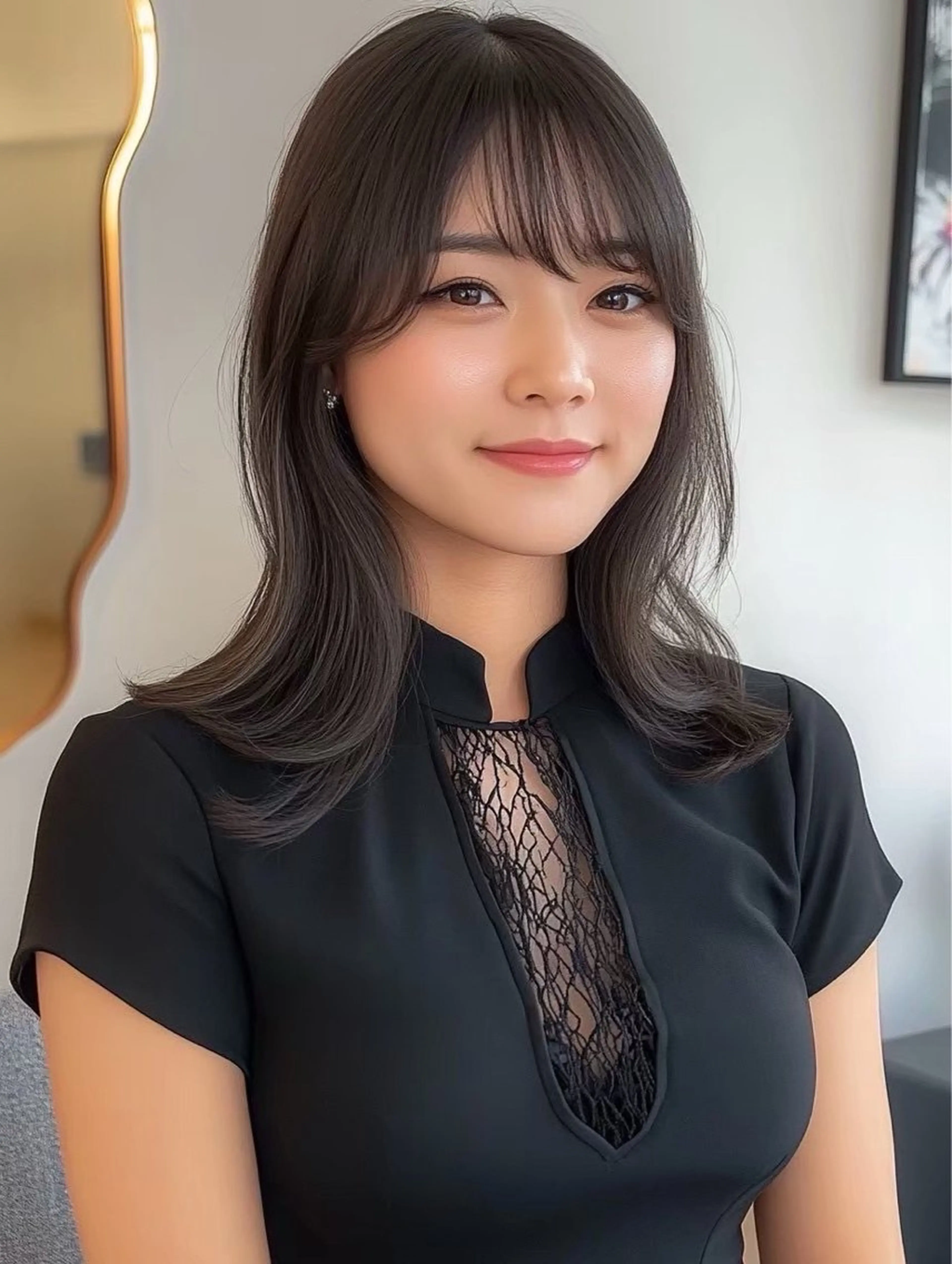 セミロング Hair&Eye Laffin.のマツエク・マツパデザイン