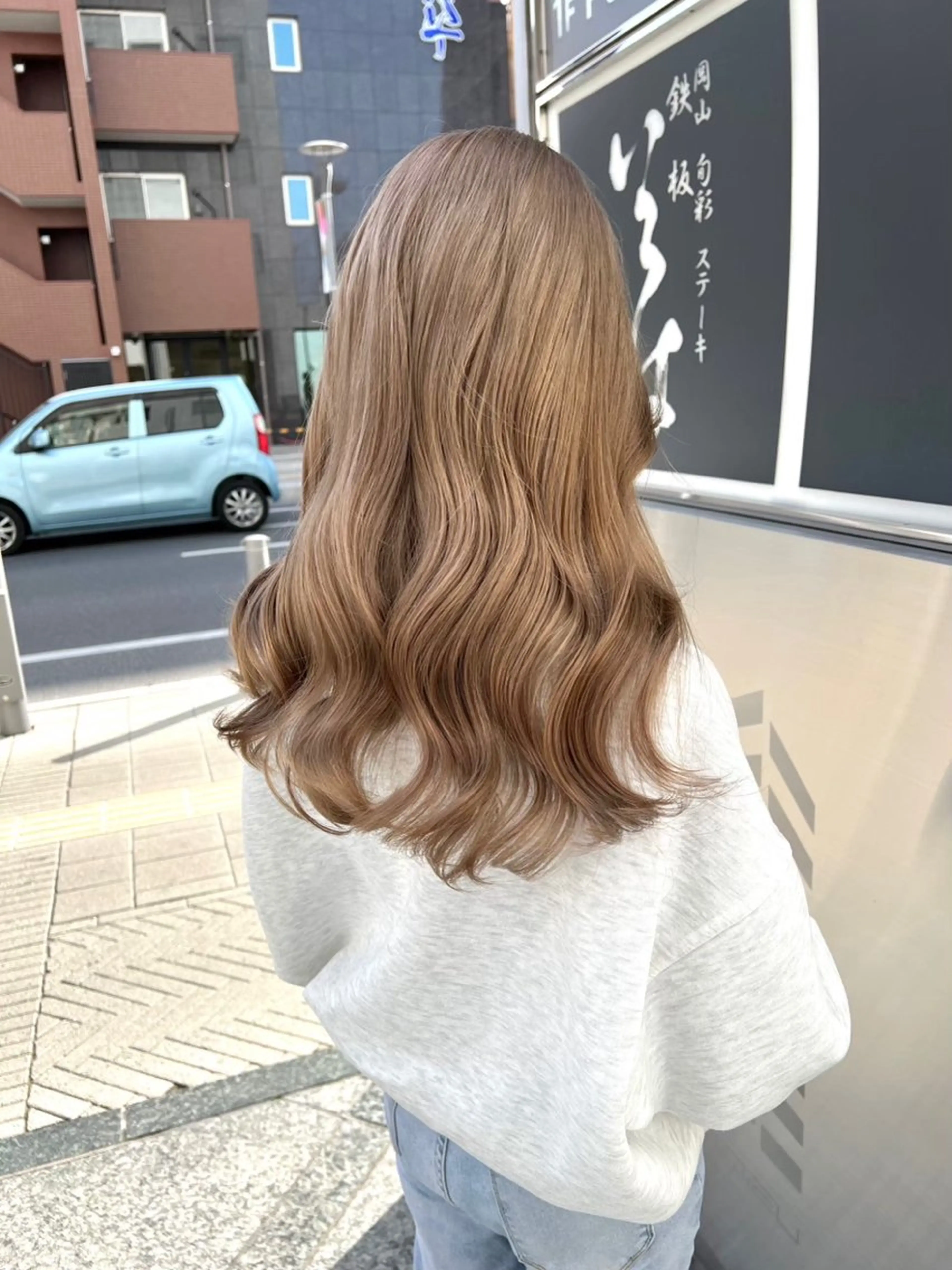 ロング カラー ブリーチ ParveMix🍀 藤原愛未のヘアスタイル