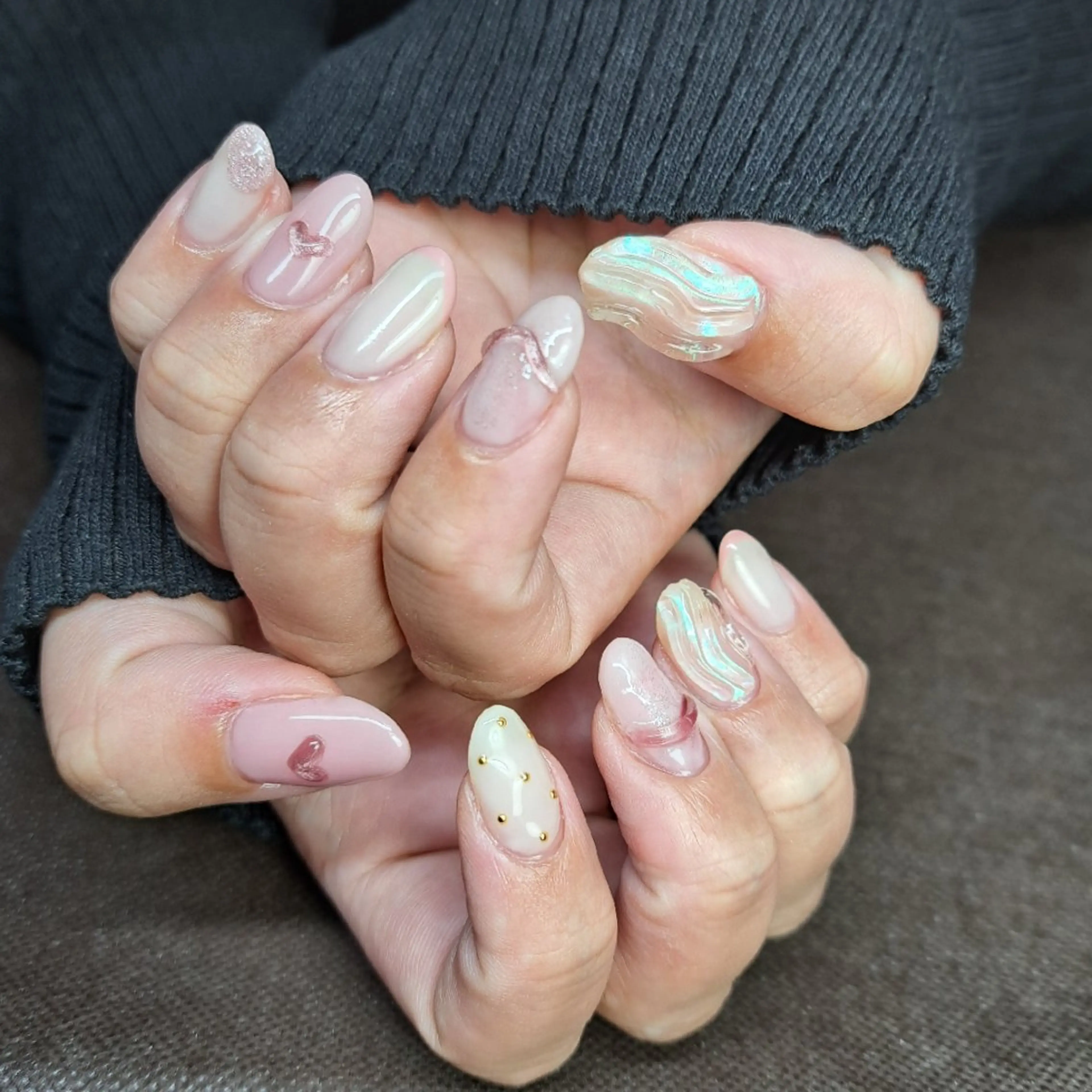 ネイル 持ち込み バレンタイン ハンドネイル HAYASHI  Nのネイルデザイン