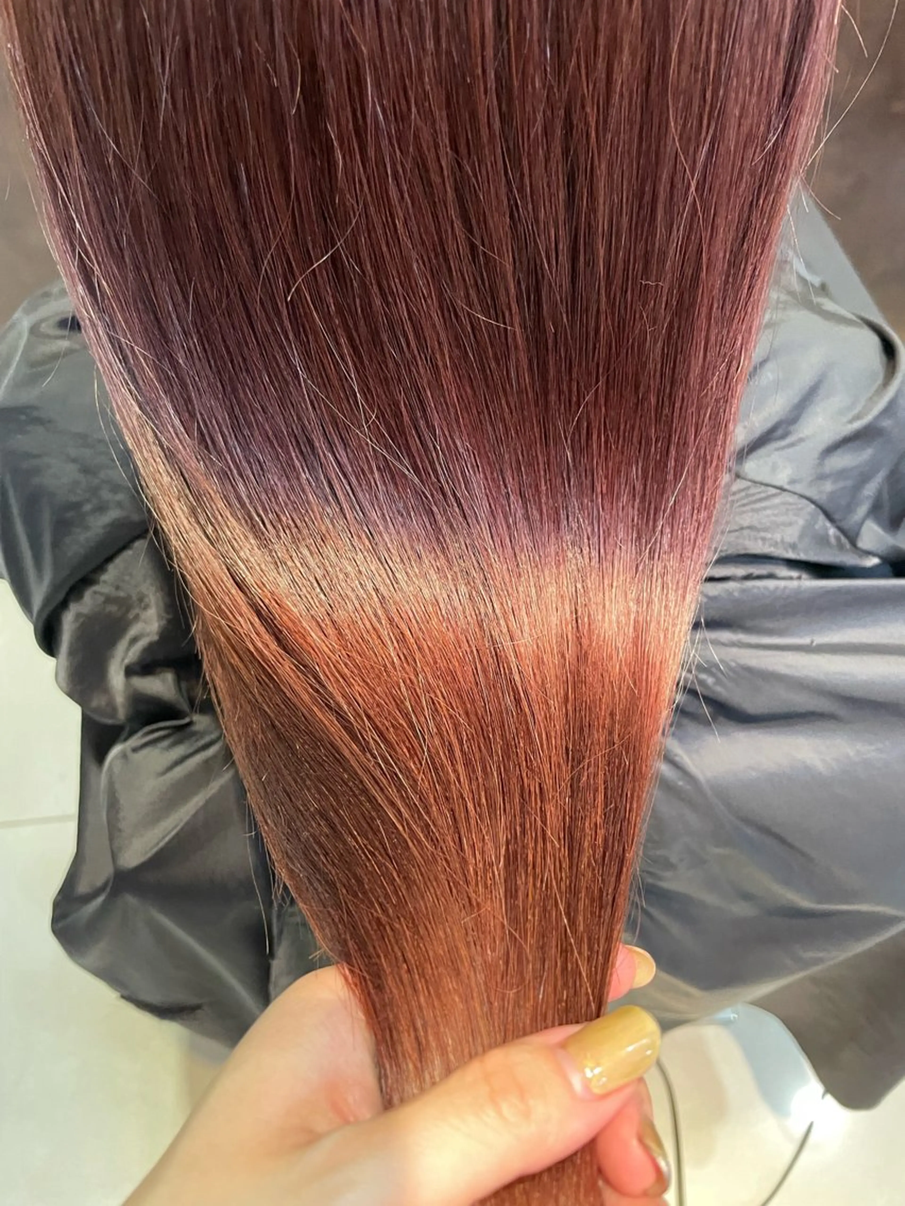ロング カラー ヘアカラー トリートメント 透明感カラー🩵 まつパ/寺畑結理のマツエク・マツパデザイン