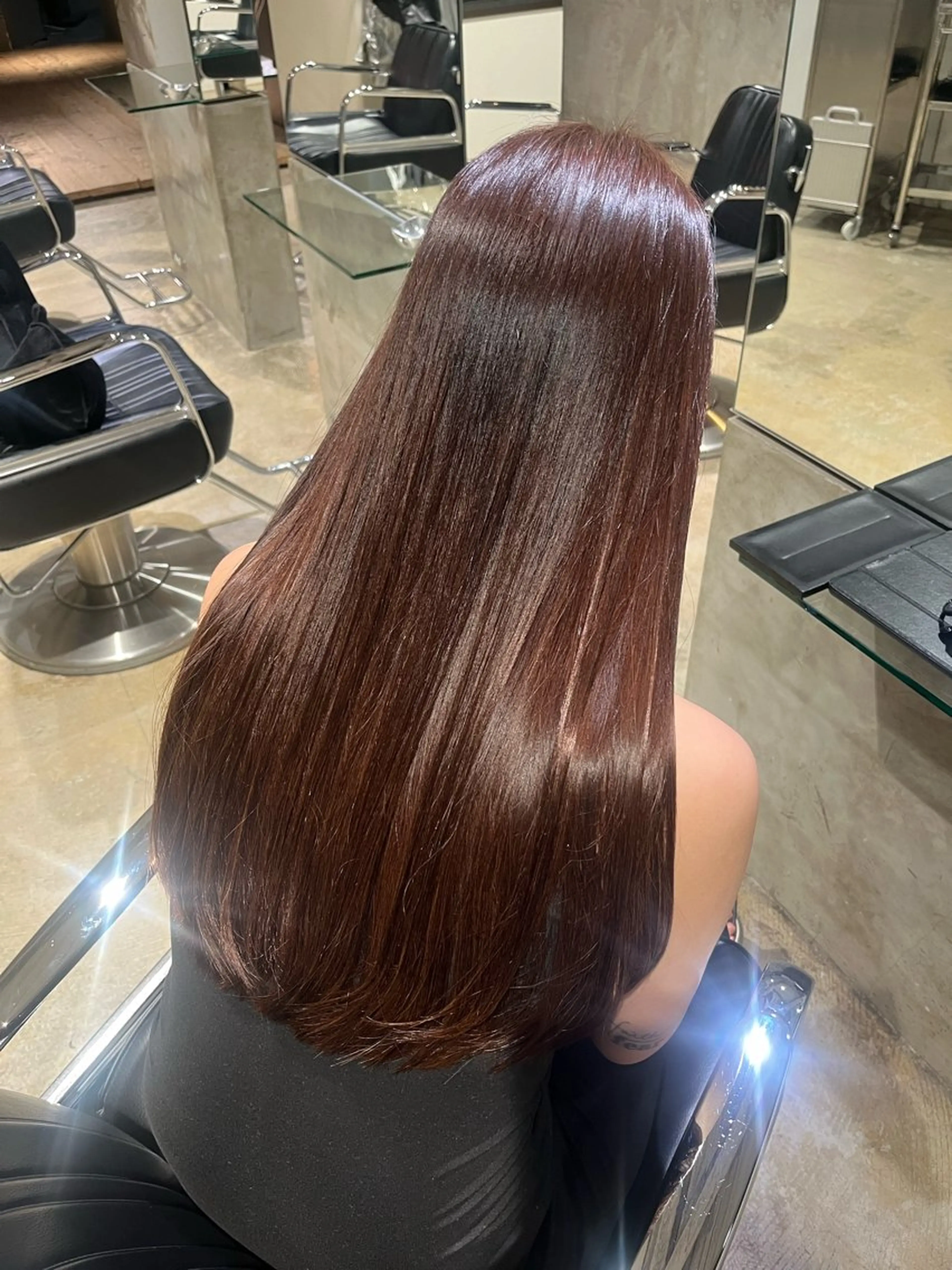 ロング カラー 長野 美沙のヘアスタイル