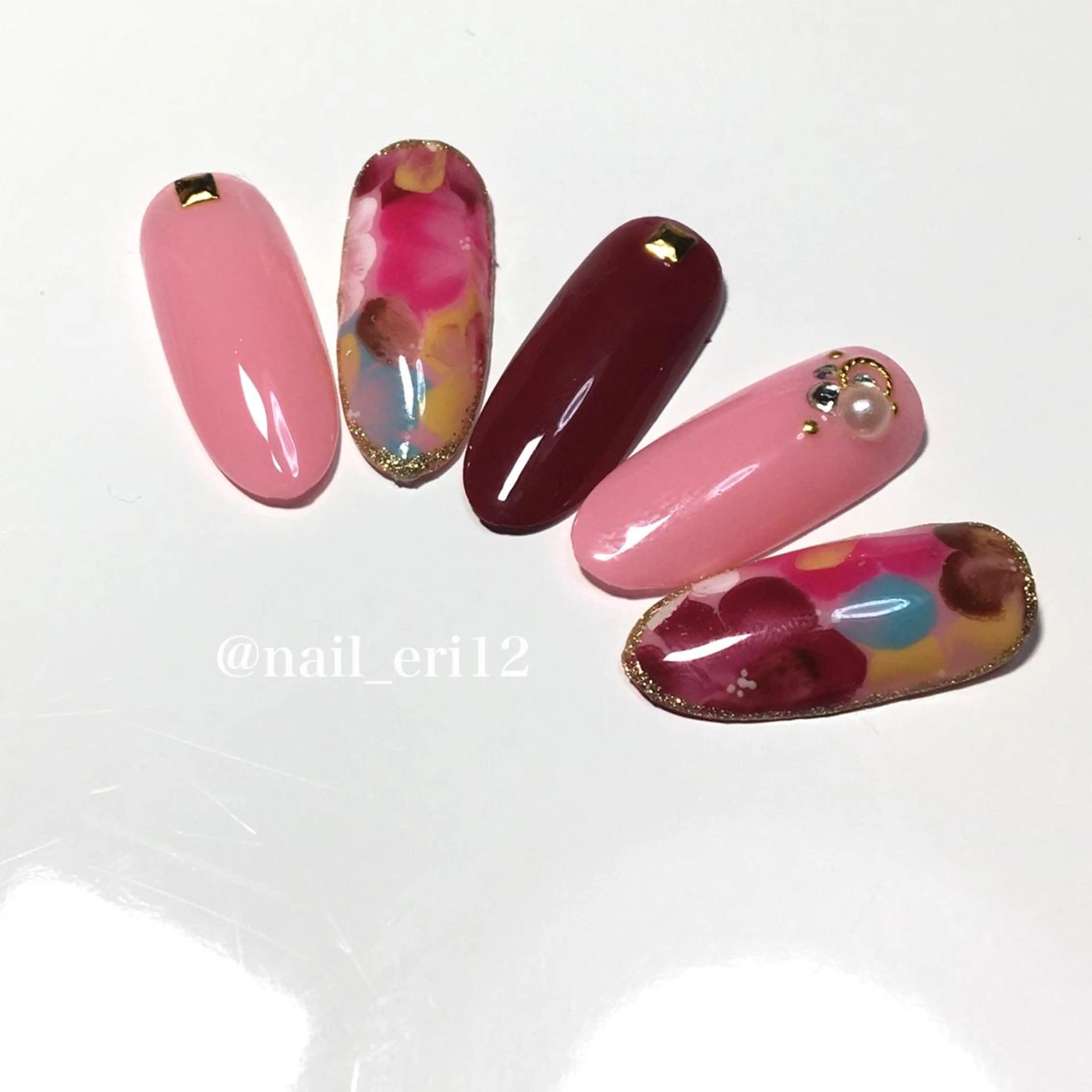 ミディアム ネイル nail salon &e eriのネイルデザイン