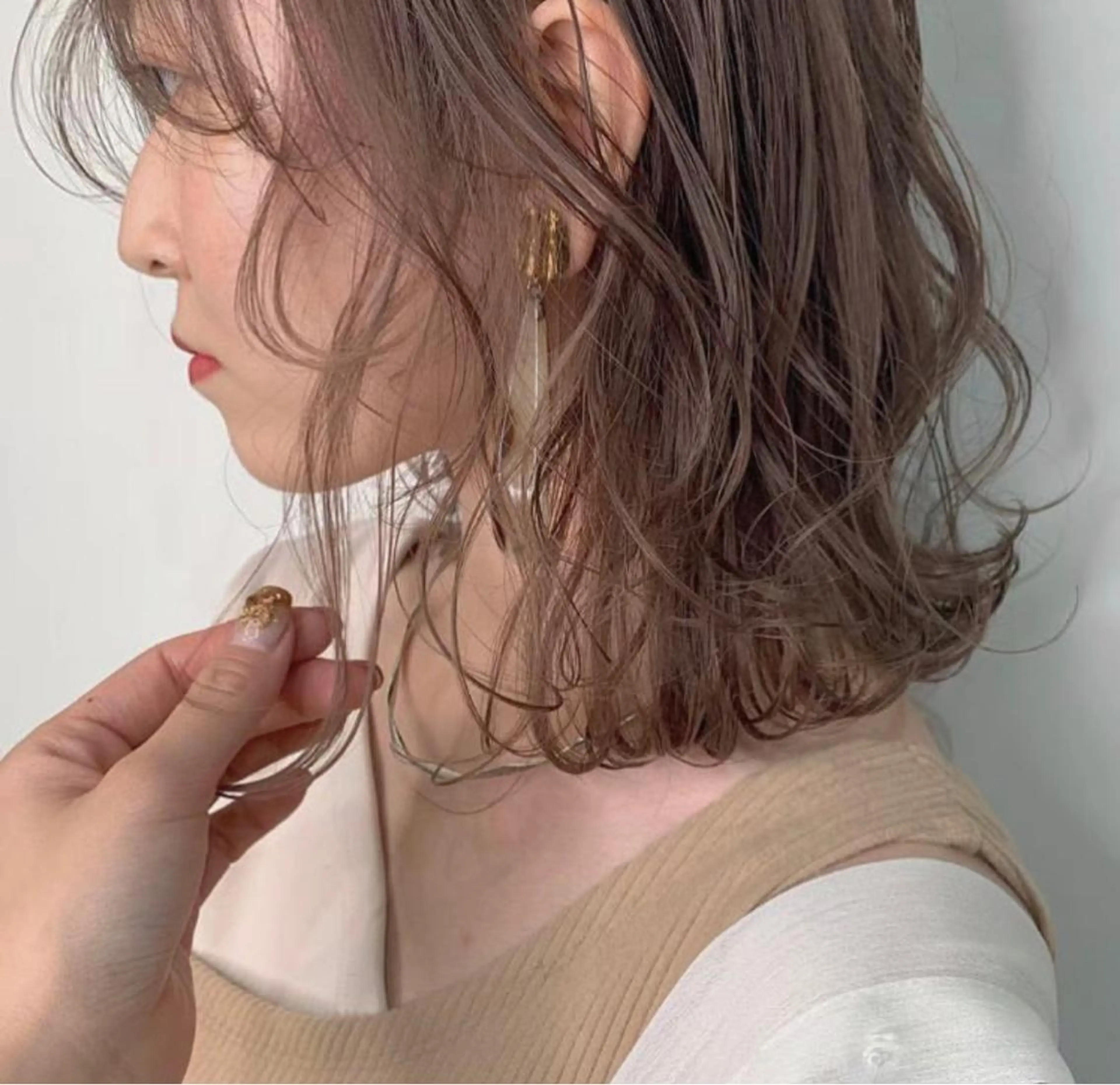 カラー ベージュカラー KAYLEE ayanoのヘアスタイル