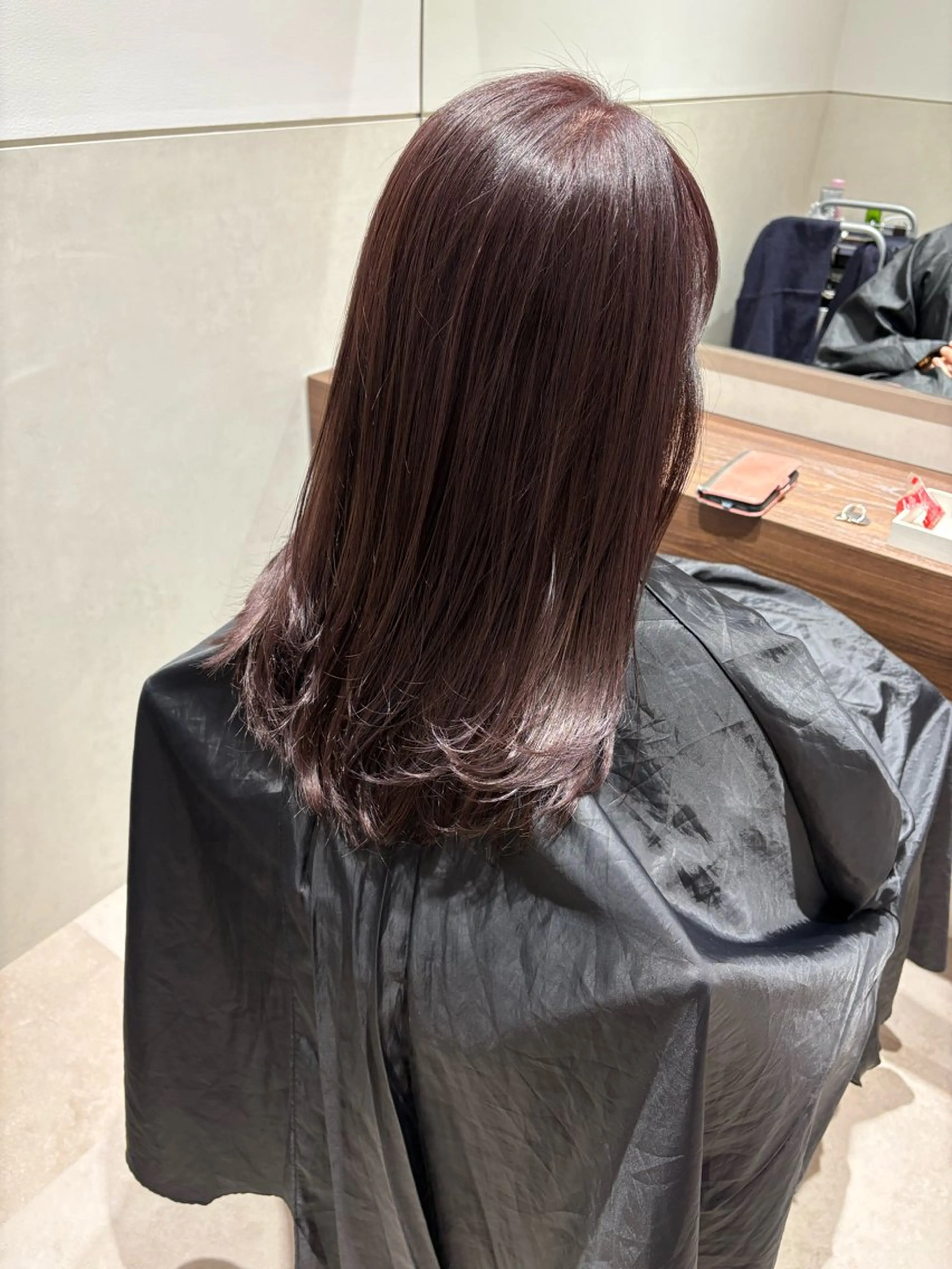 セミロング カット ヘアカラー トリートメント SALOWIN京都河原町suite店所属・うる艶カラー／ 髪質改善／arisaのヘアスタイル