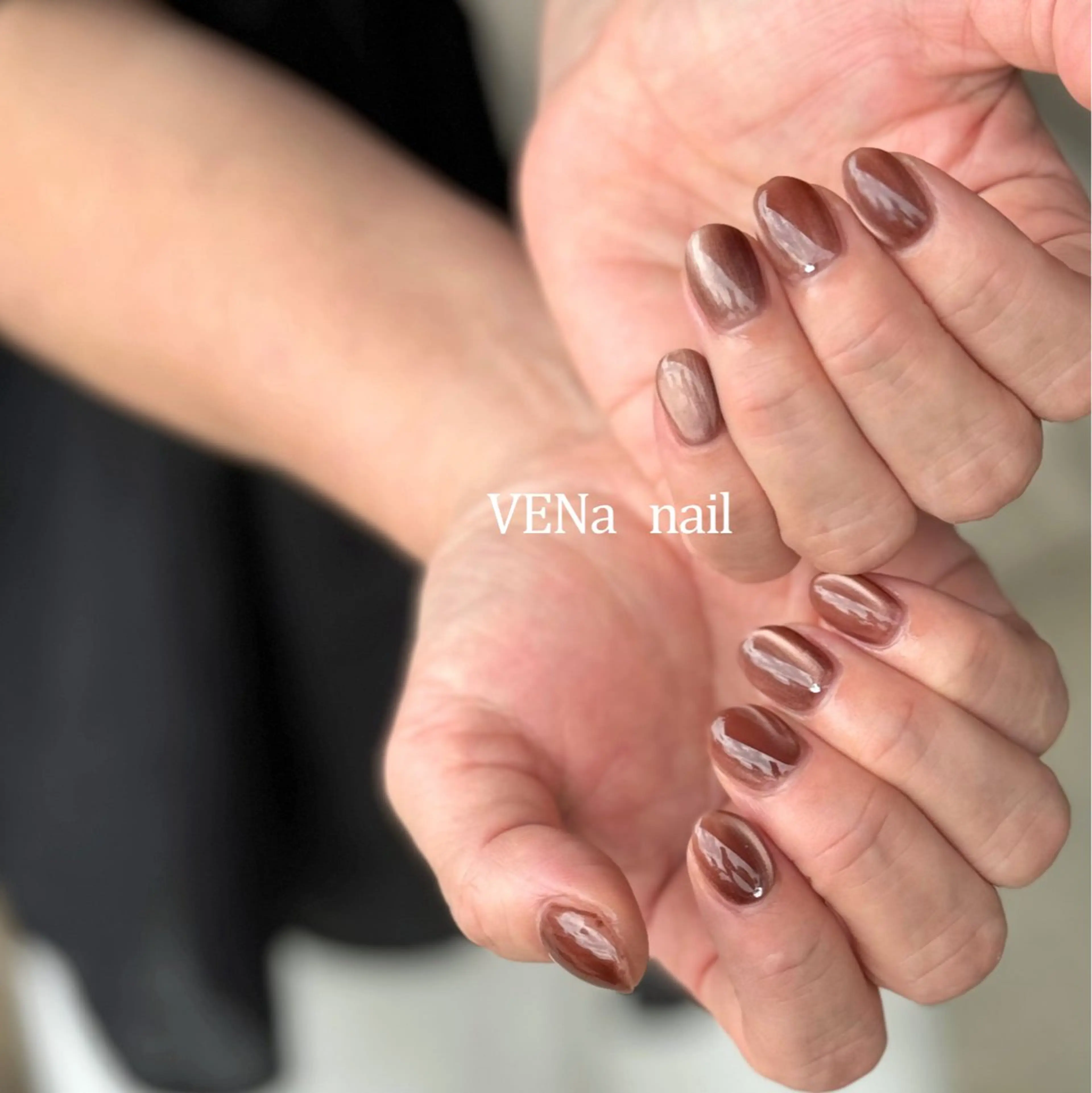 ネイル ボルドー マグネットネイル 持ち込み 冬ネイル ハンドネイル VENa eye＆ nail salonのネイルデザイン