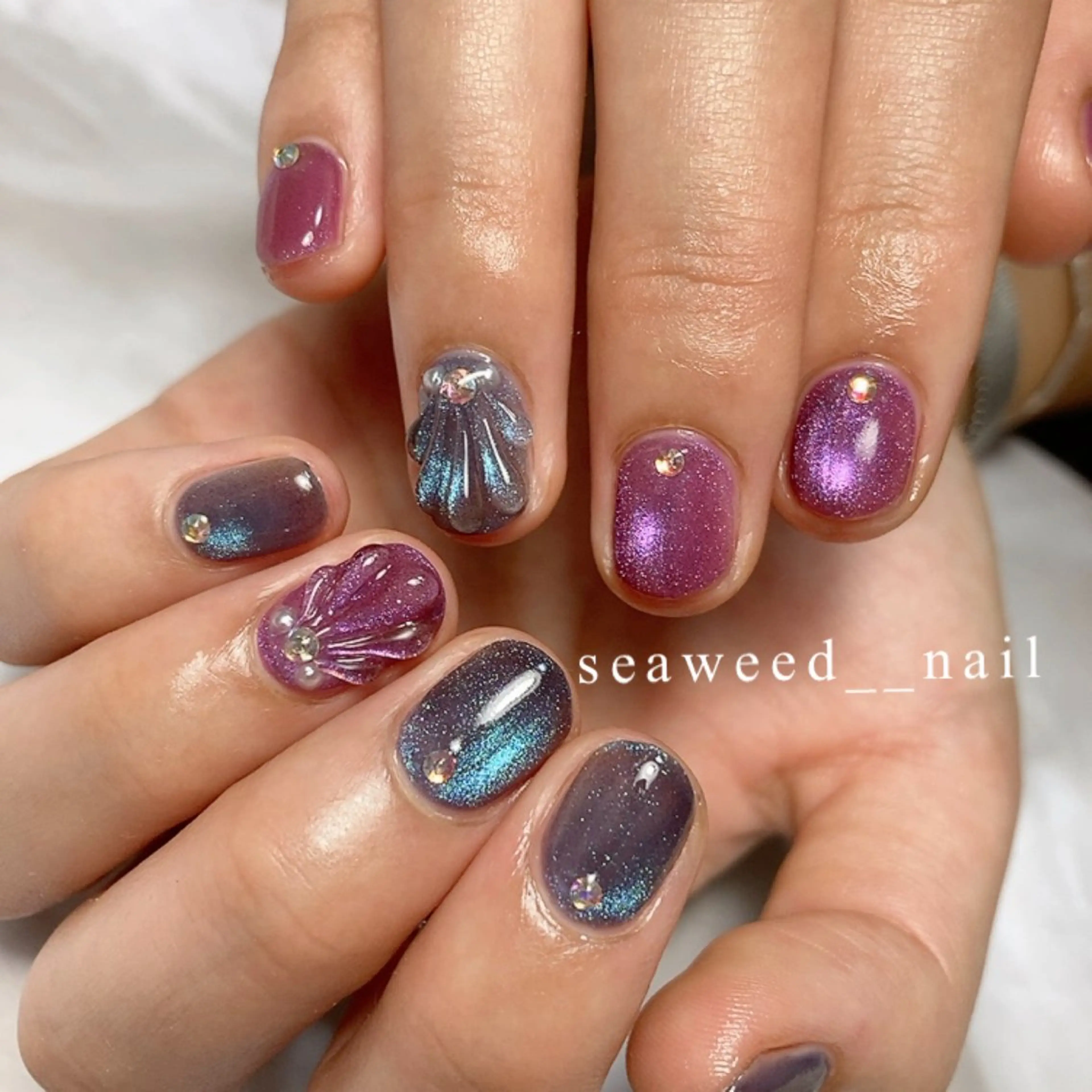ネイル ハンドネイル seaweed nailのネイルデザイン