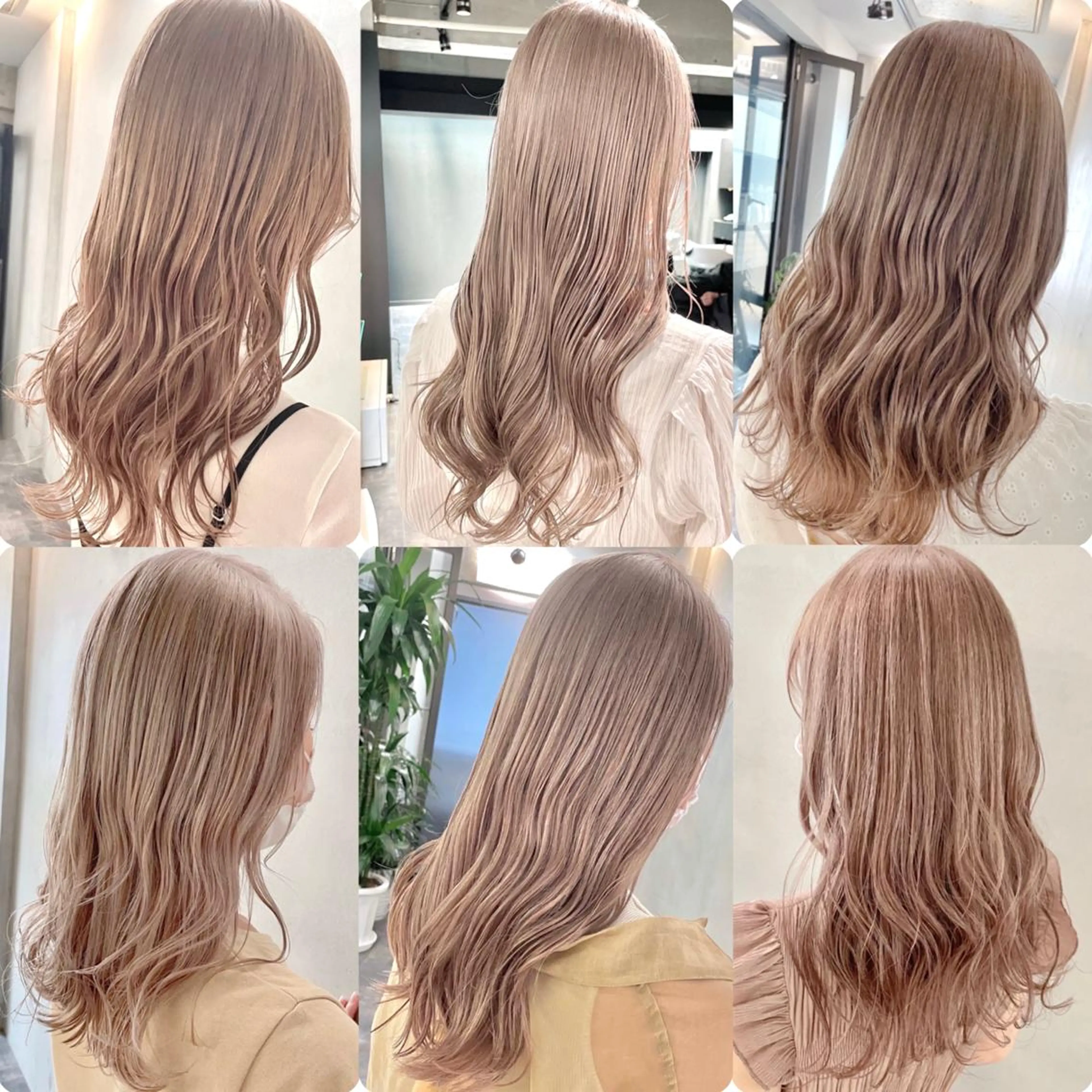 ロング カラー ベージュカラー ミルクティーベージュ LINDO TOKYO所属・✨ハイトーン✨ 濱田知孝のヘアスタイル