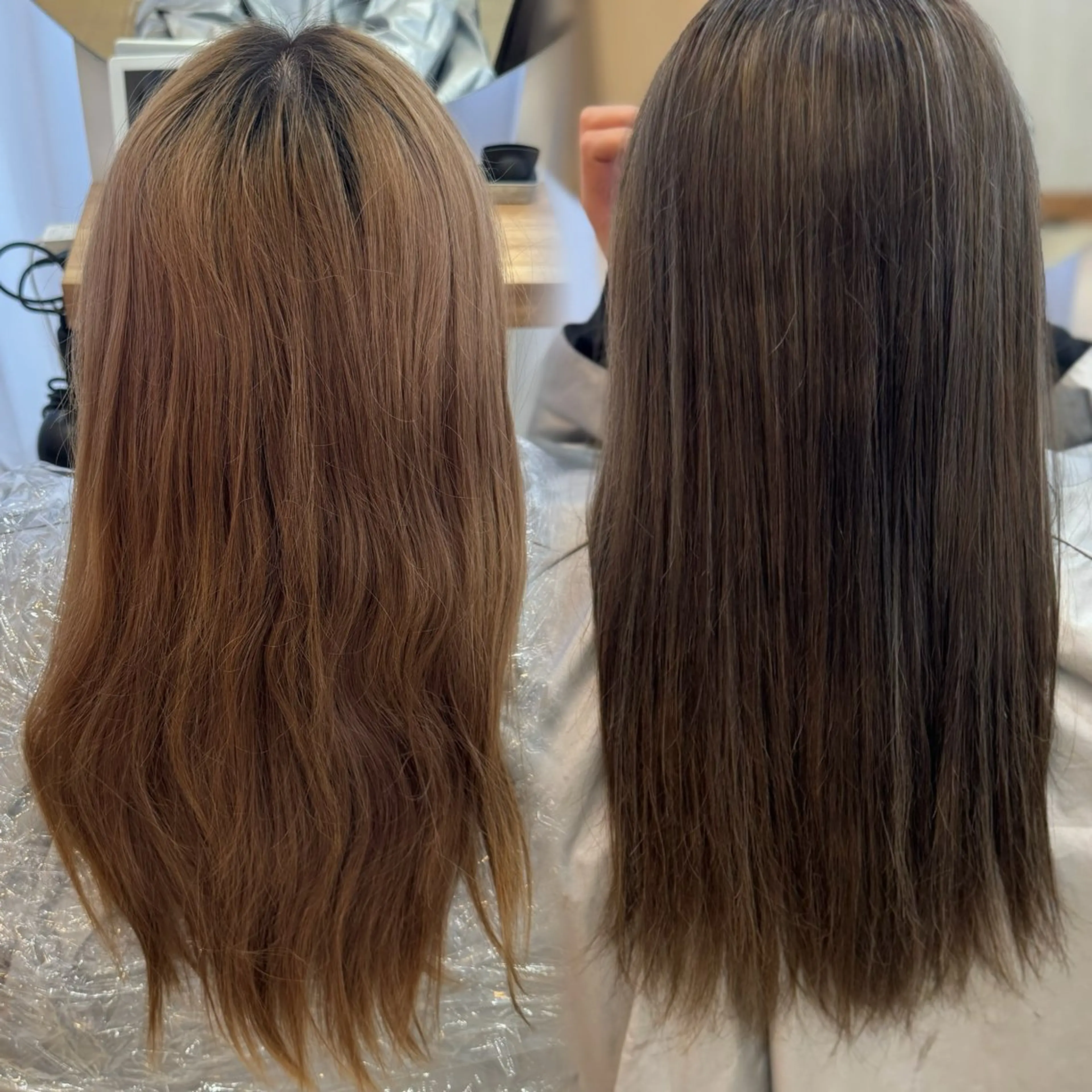 ロング ハイライト ヘアカラー Agu hair 粉河のヘアスタイル