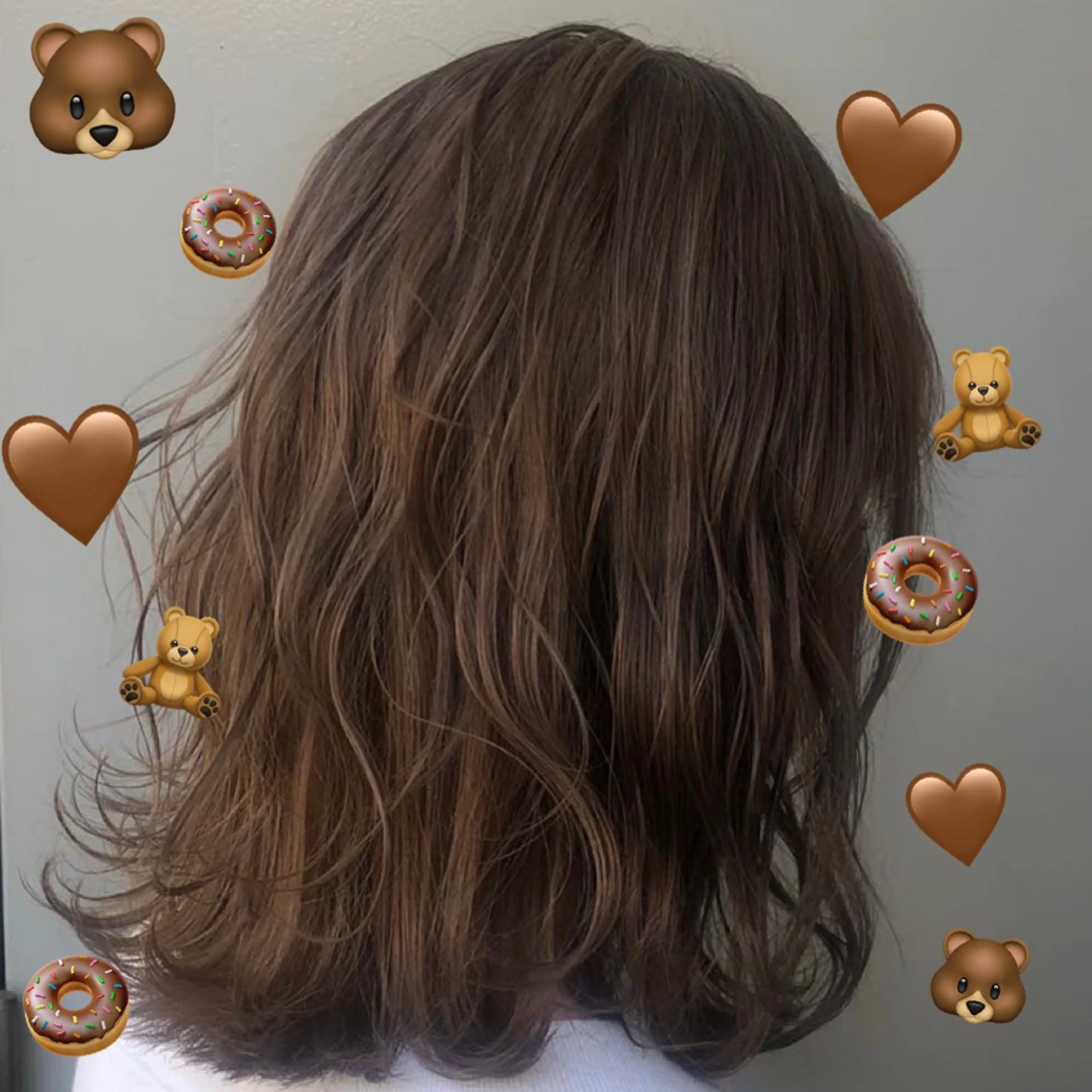 ミディアム カラー 艶髪 インナーカラーのヘアスタイル