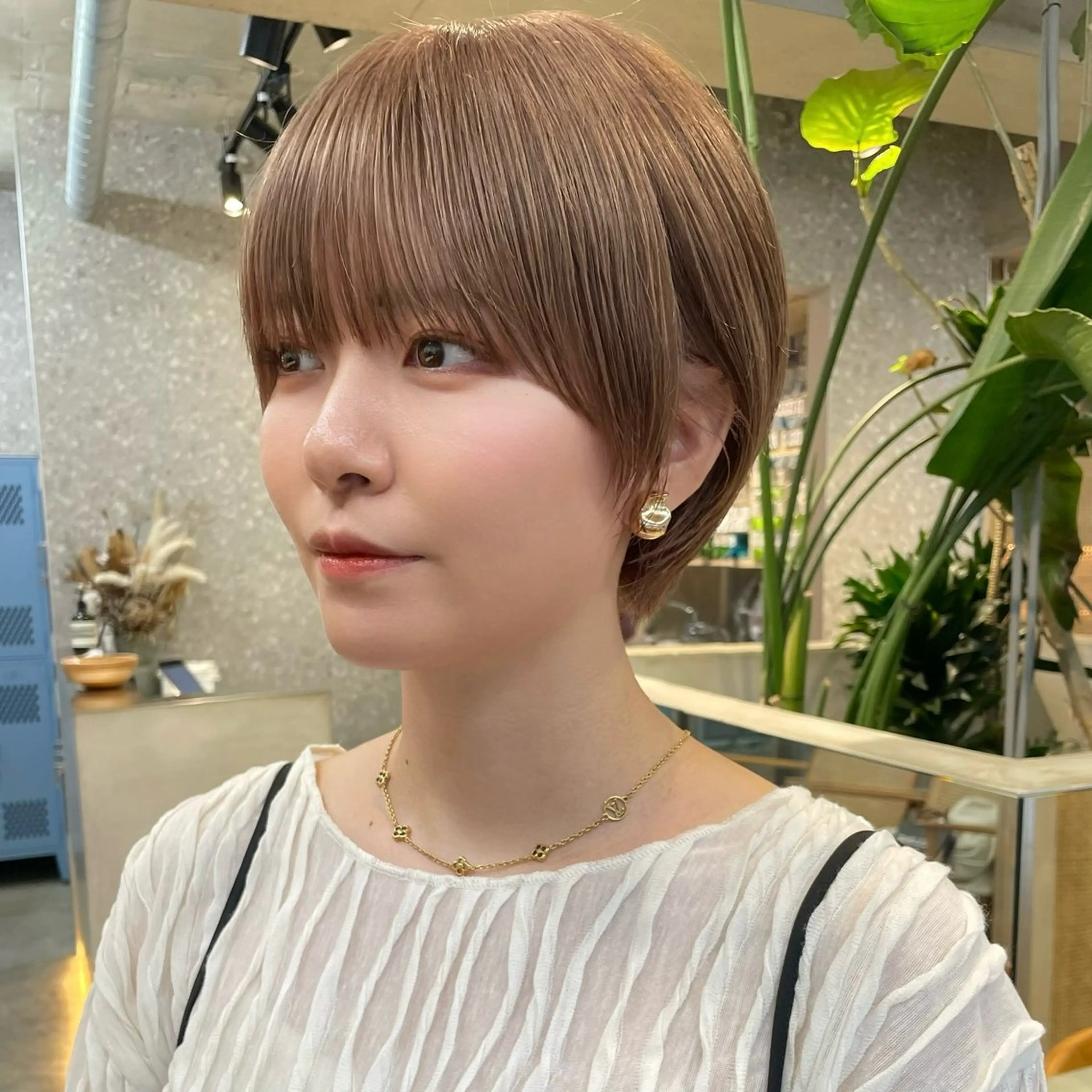 ショート ショートヘア ミルクティーベージュ 🩰🤎miharuのヘアスタイル