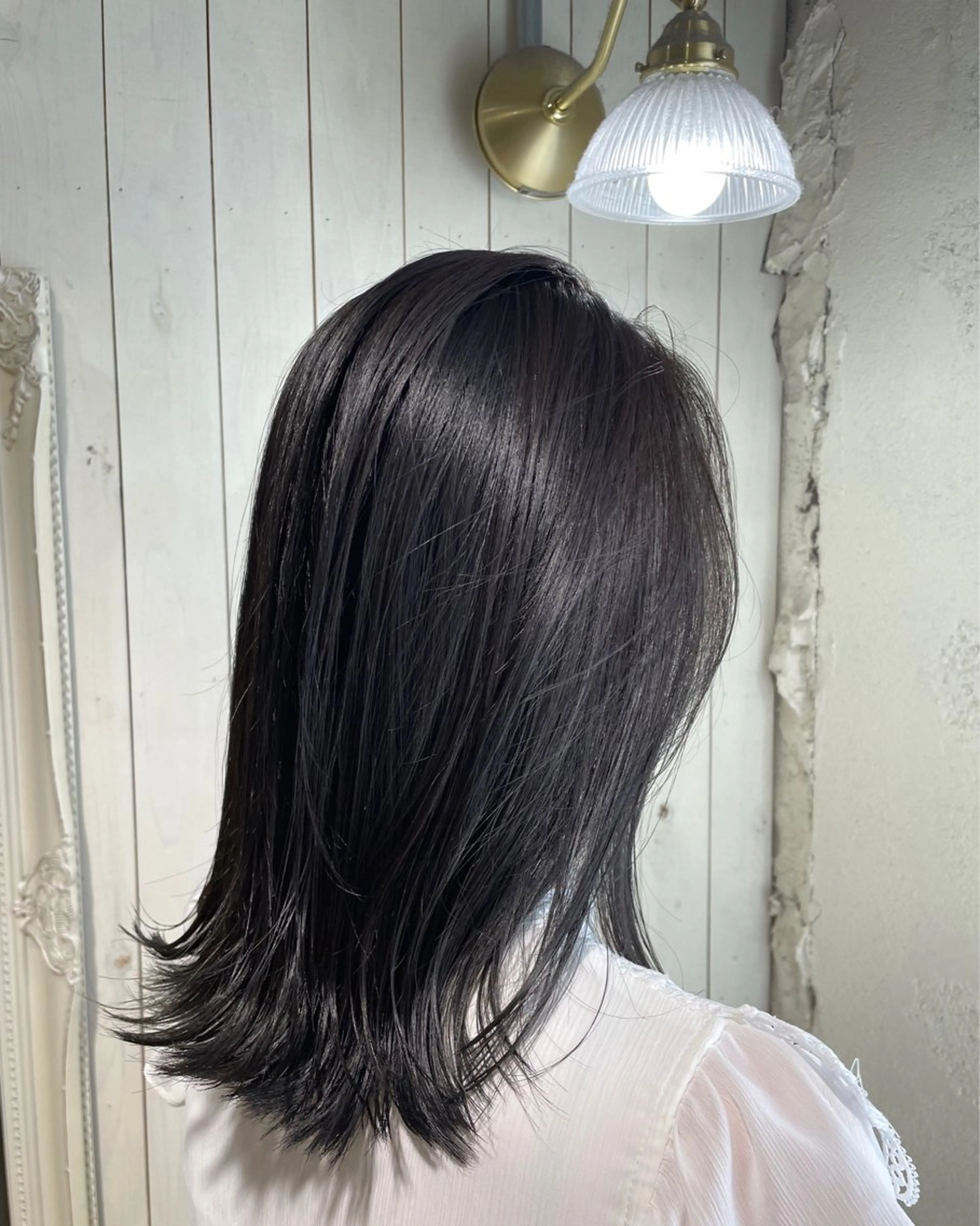 ミディアム カラー ヘアカラー ☁️透明感カラー☁️ Reikaのヘアスタイル