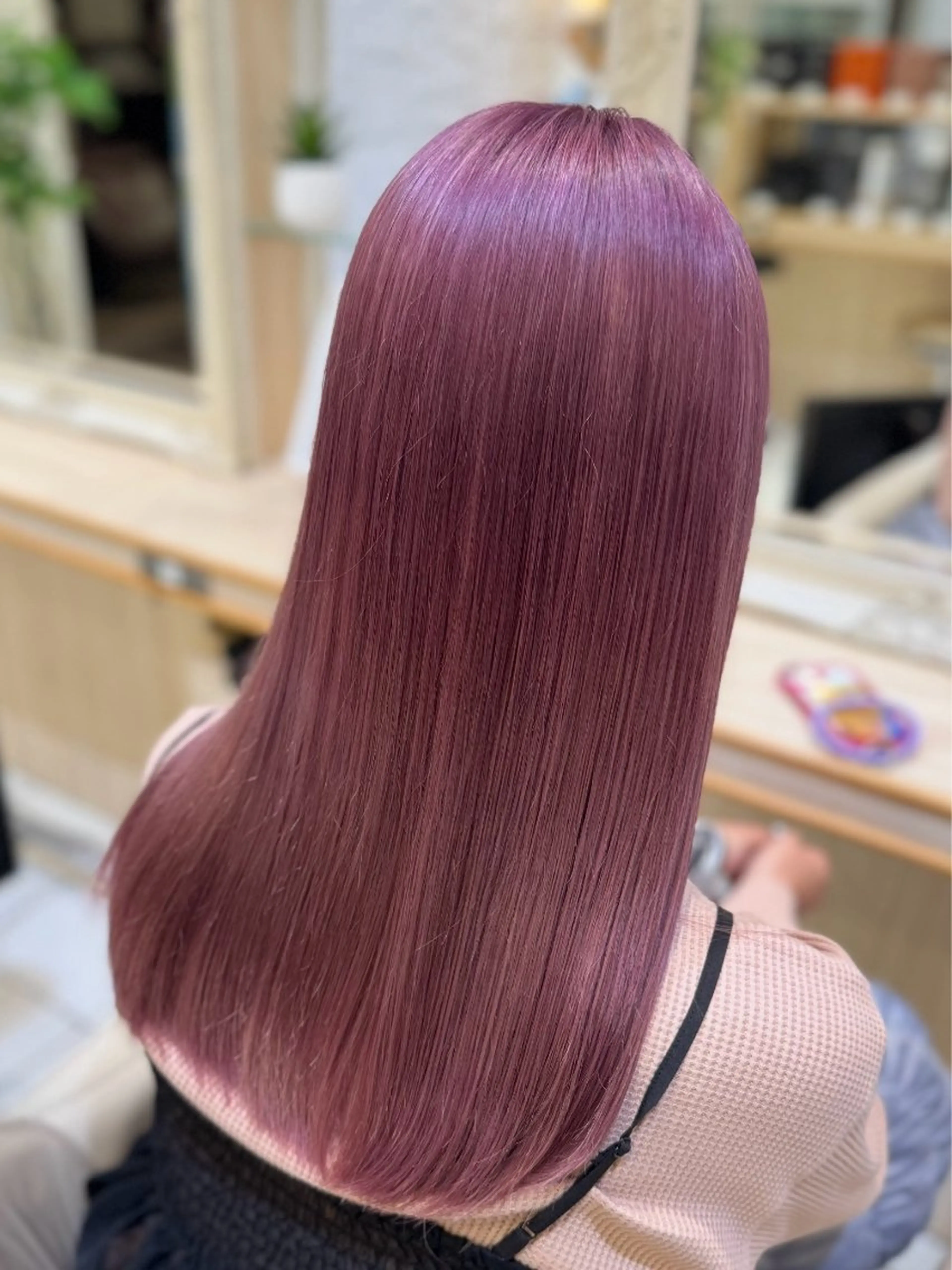 セミロング カット ヘアカラー トリートメント ✨ハイトーン特化/ 艶髪カラー/NOTOのヘアスタイル