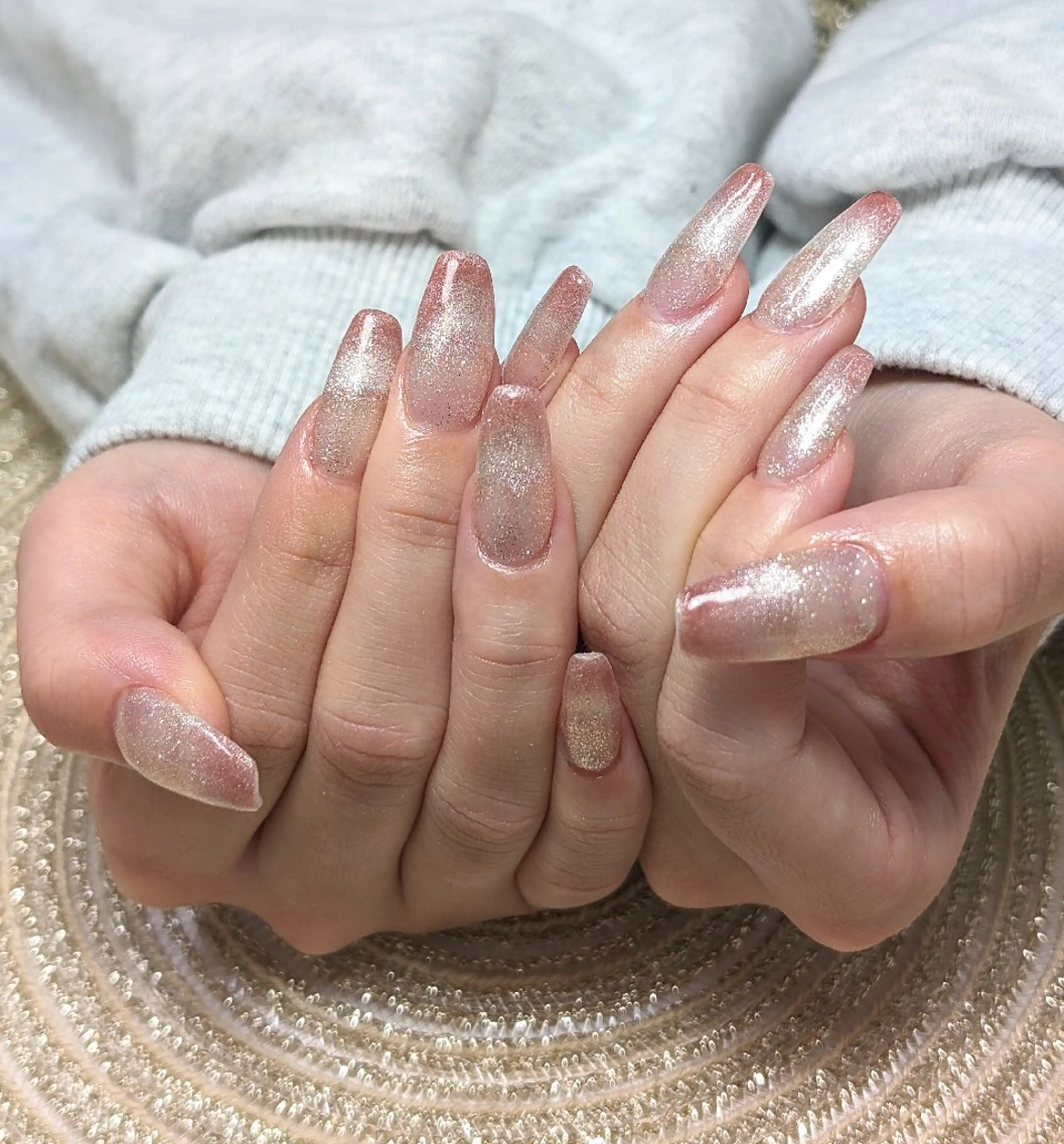 ネイル キラキラネイル マグネットネイル MOA NAIL所属・moa nailのネイルデザイン