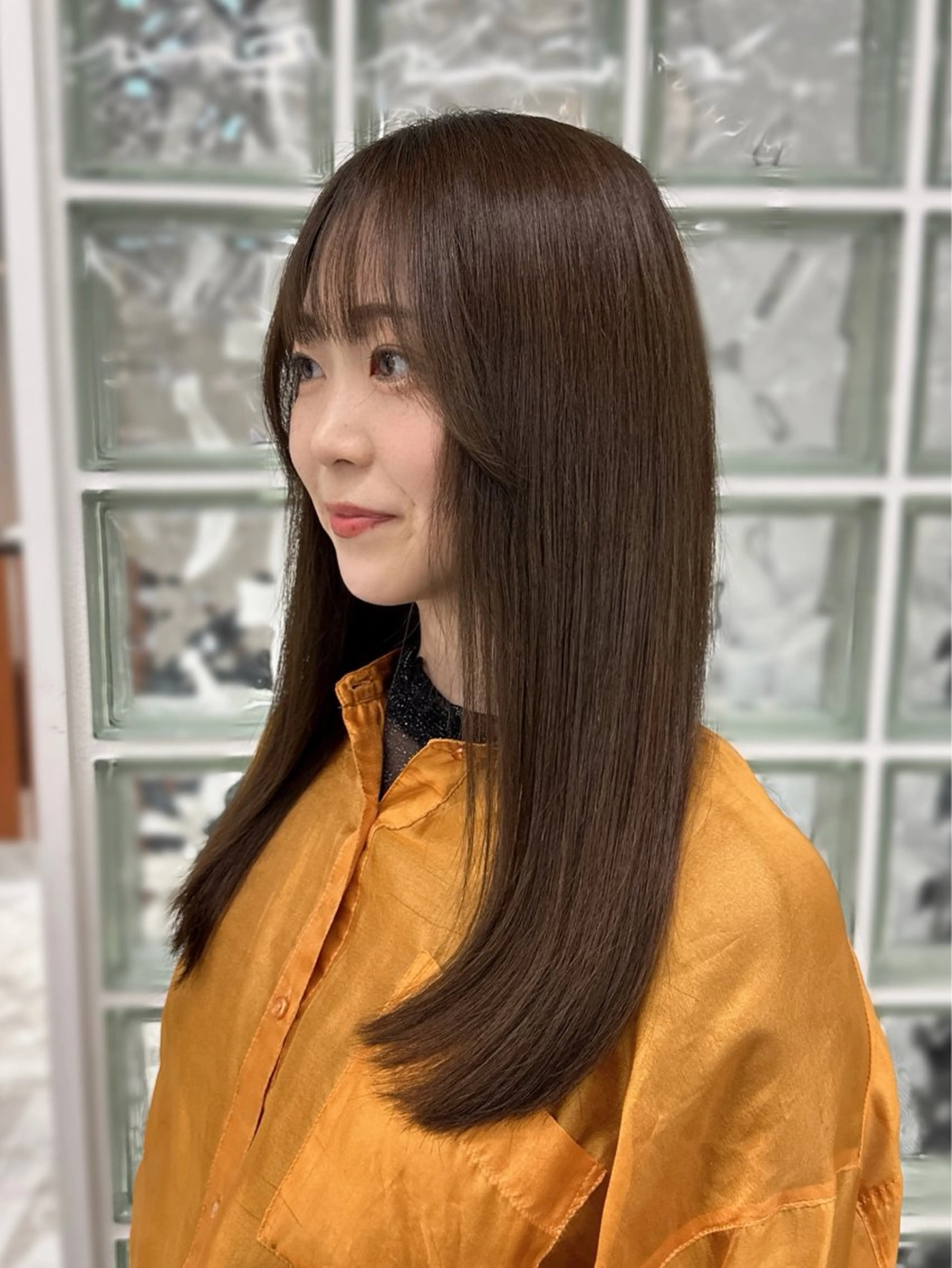 カラー ヘアカラー トリートメント ヘアセット 秋永 鈴のヘアスタイル