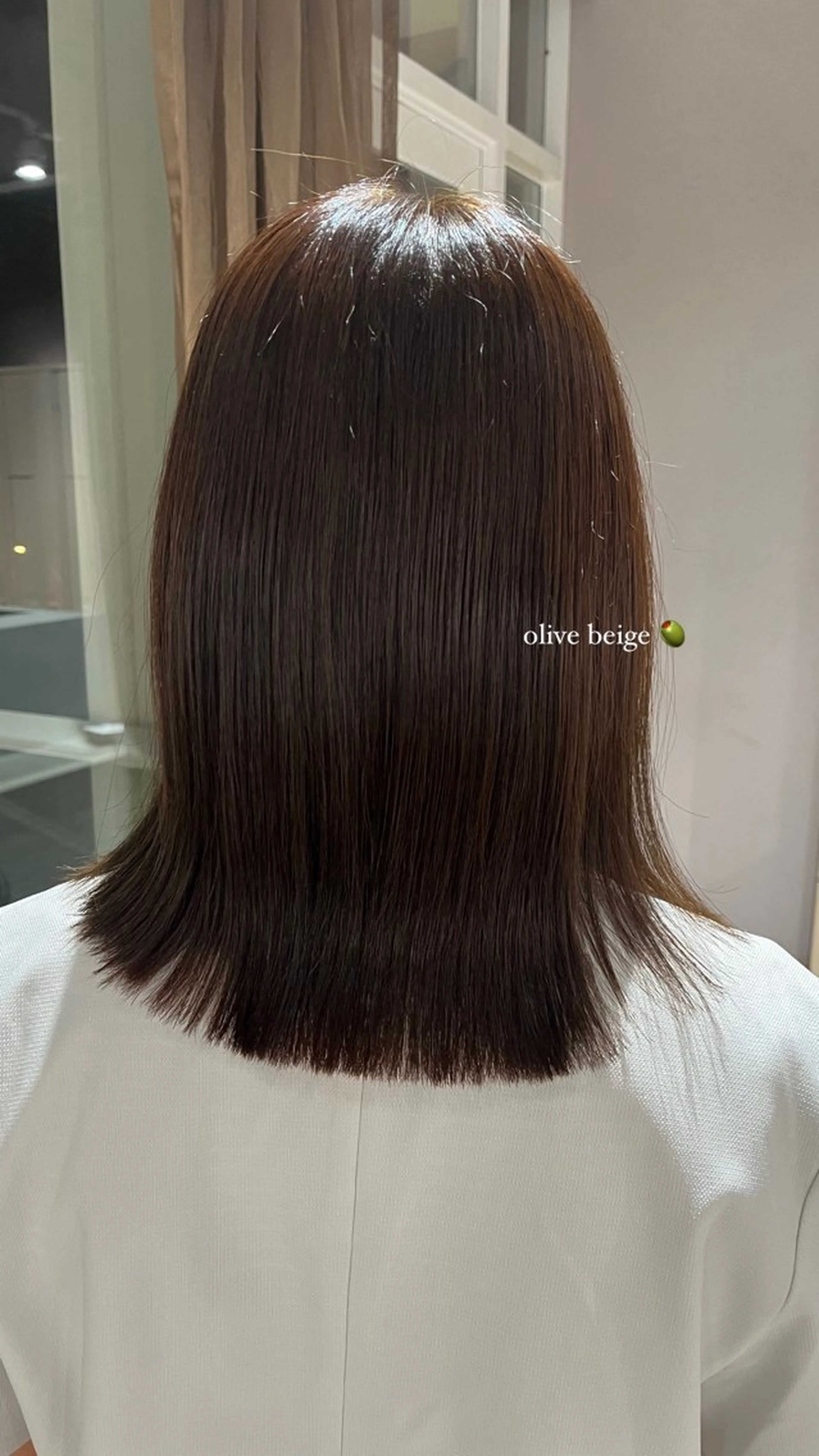 ミディアム ヘアカラー トリートメント saki‪🌱‬♡ /髪質改善カラーのヘアスタイル