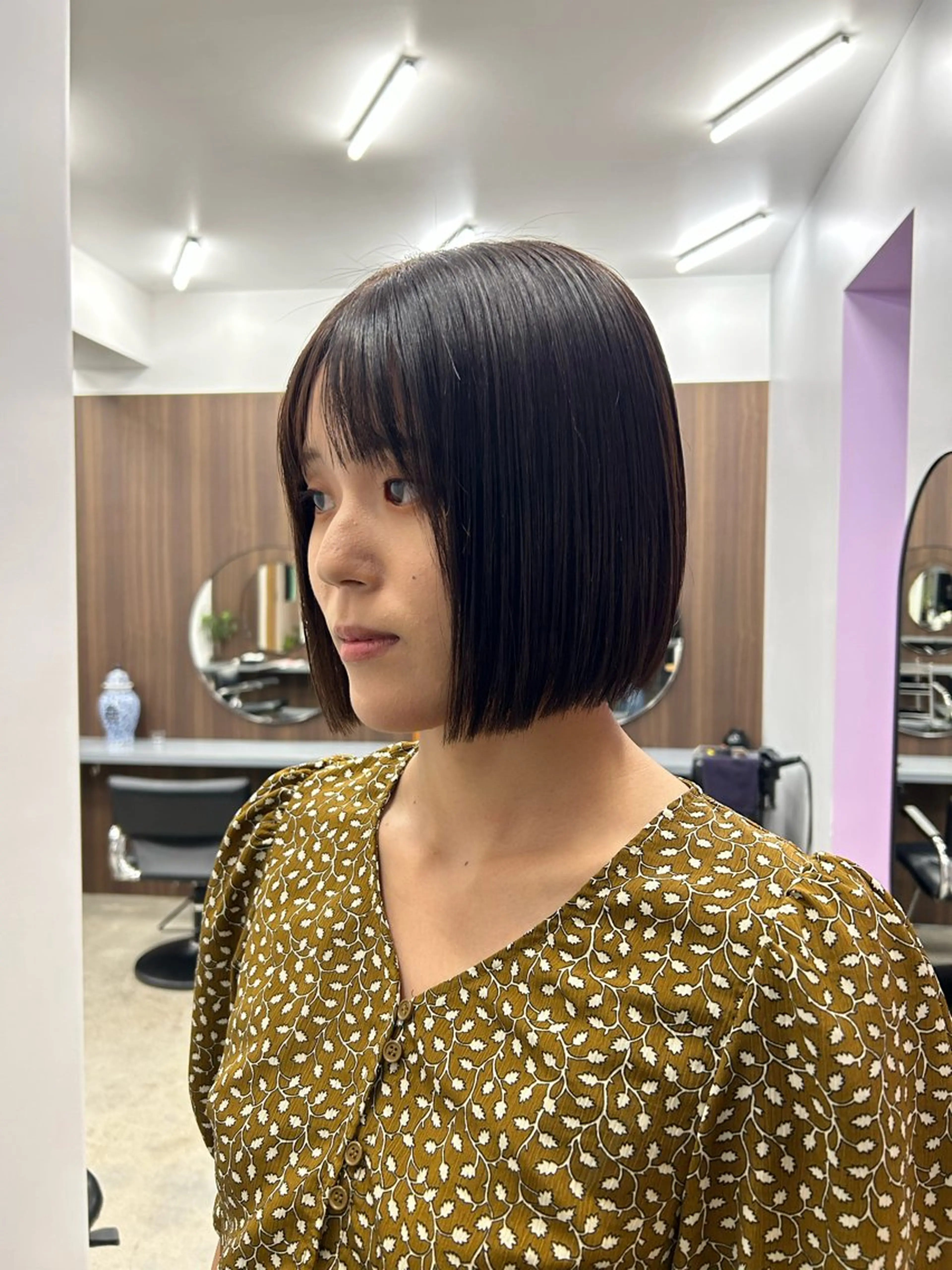 ミディアム ボブ 広美🩵 <hiromi>のヘアスタイル