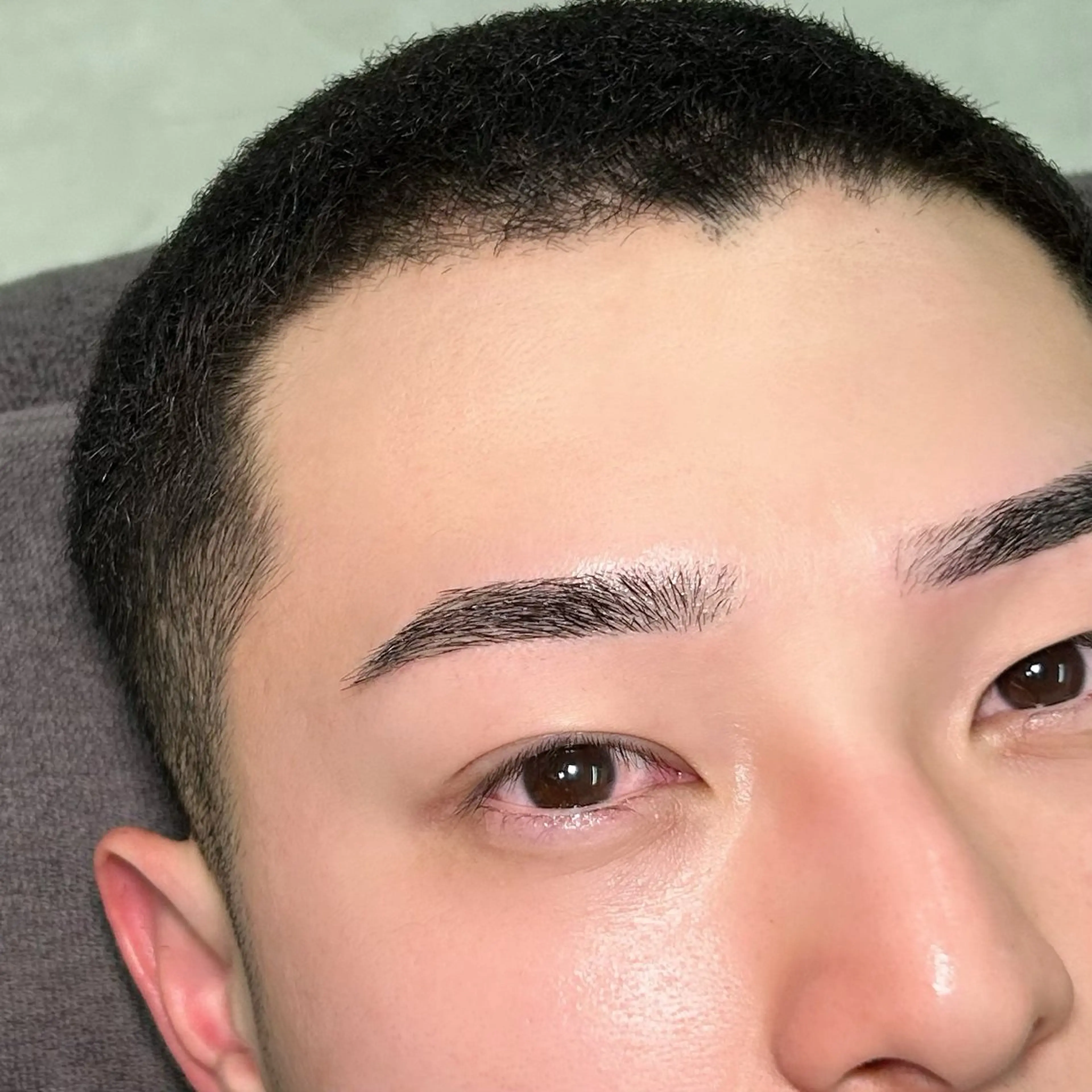 ※ Jr.スタイリストが担当※《練習モデル様メニュー》メンズ眉毛ワックス✨（毛抜き、カット込み）の写真