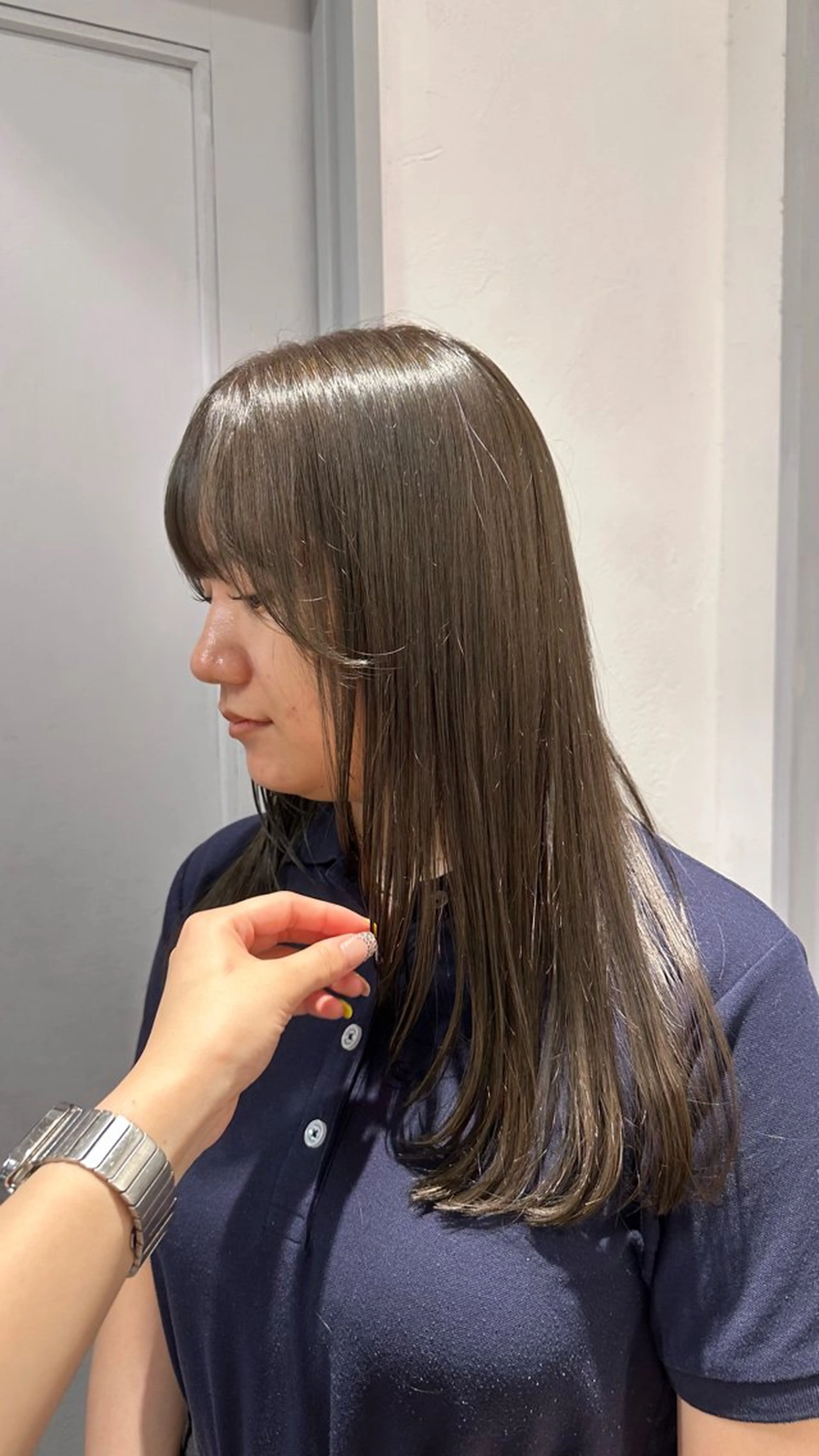 セミロング カラー ヘアカラー Lomalia Rukaのヘアスタイル