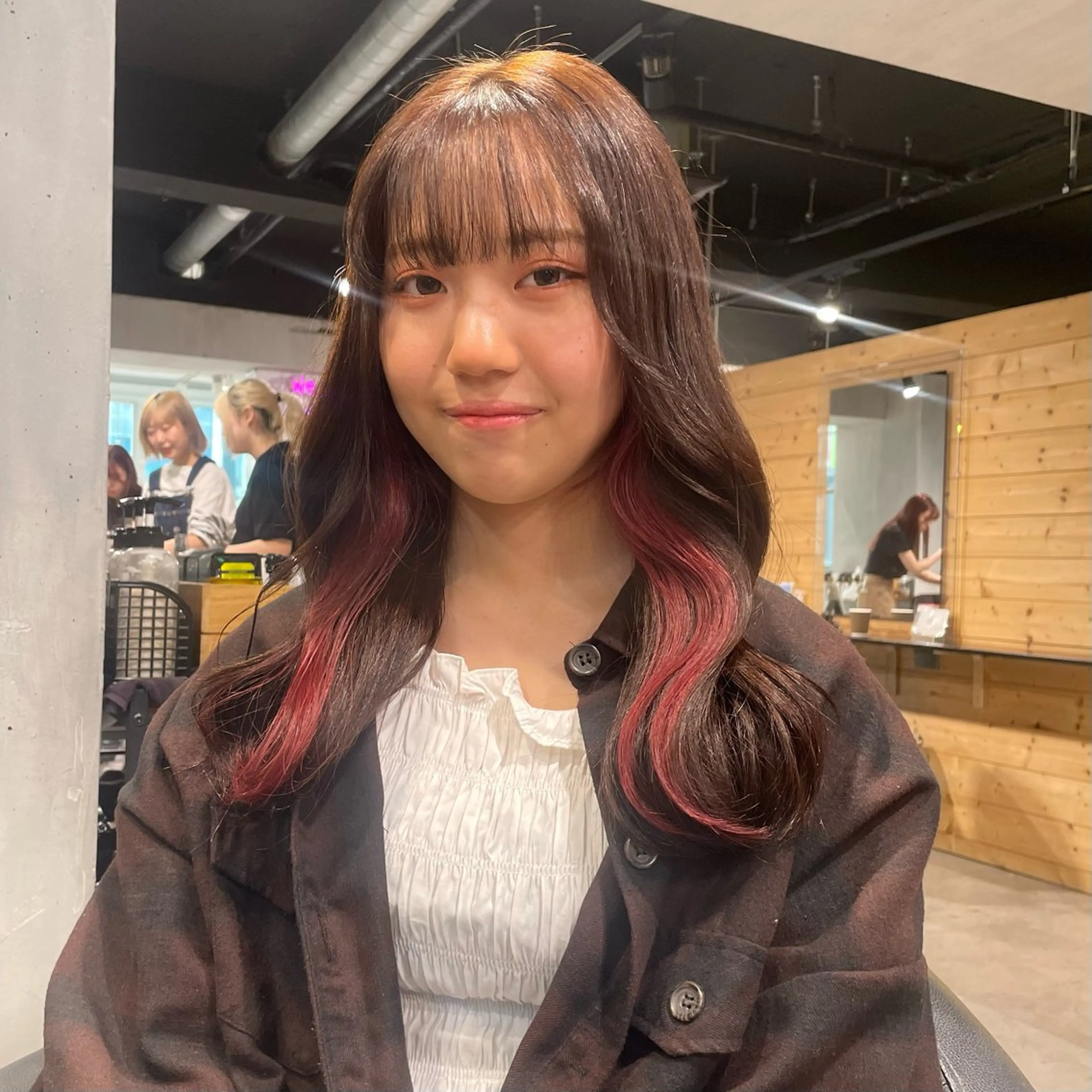ロング ヘアカラー トリートメント 盛れる暖色🎀ガーリ ーヘア🎀きっかのヘアスタイル