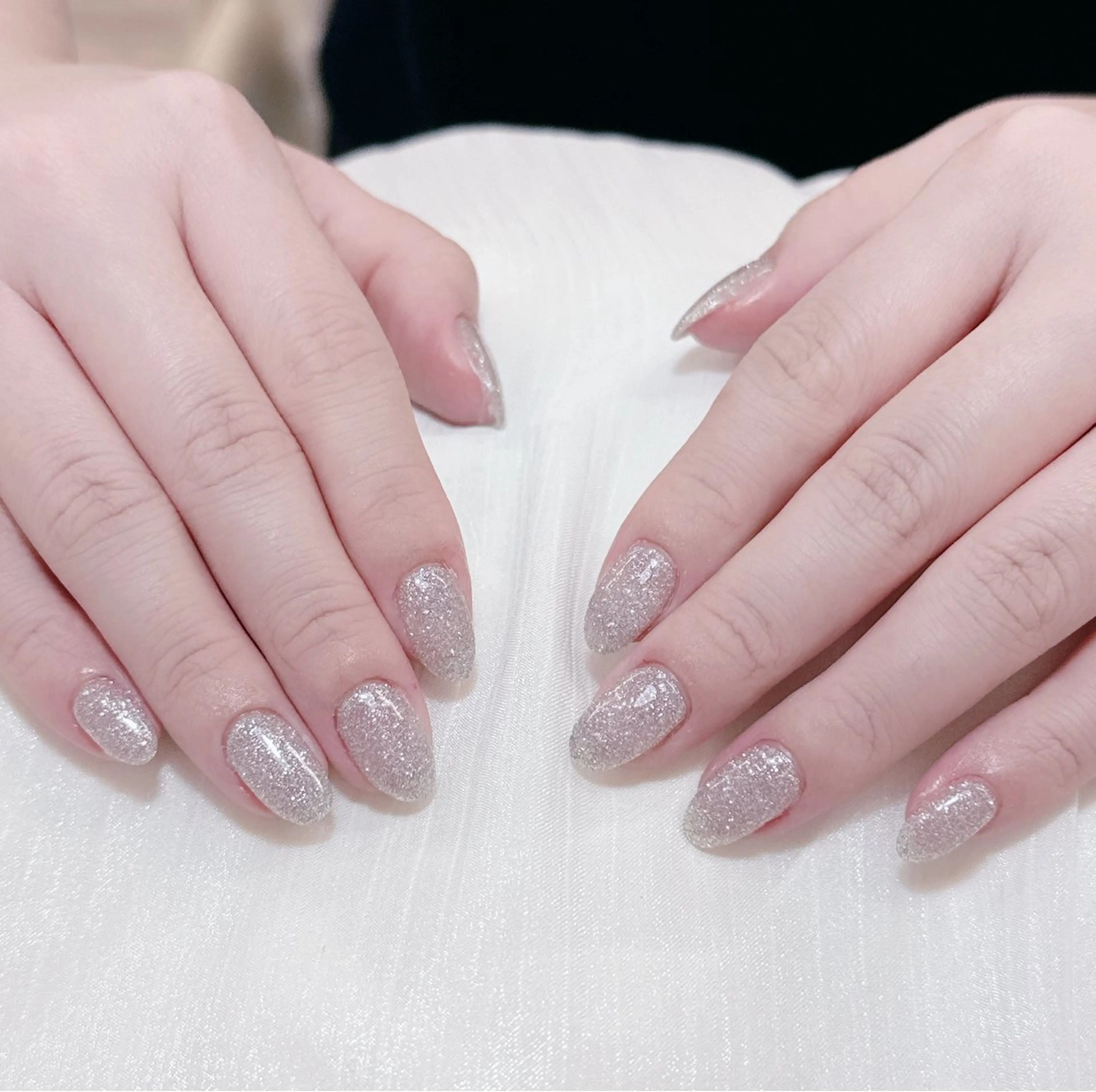 ネイル チークネイル フレンチネイル グラデーション 氷ネイル・うるうるネイル キラキラネイル ハンドネイル 陳 rinaのネイルデザイン