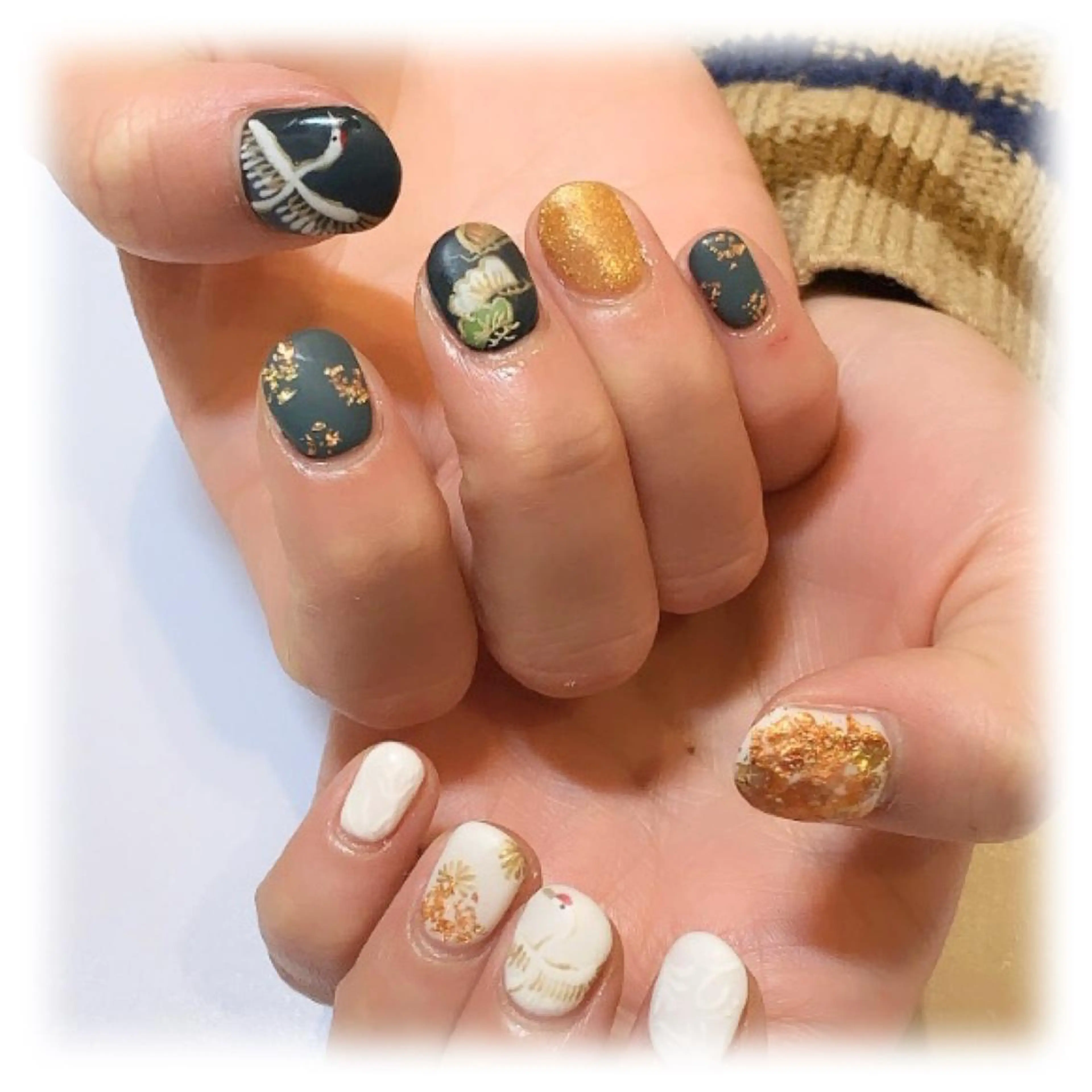 ネイル アートネイル 成人式 卒業式 ui nailのネイルデザイン