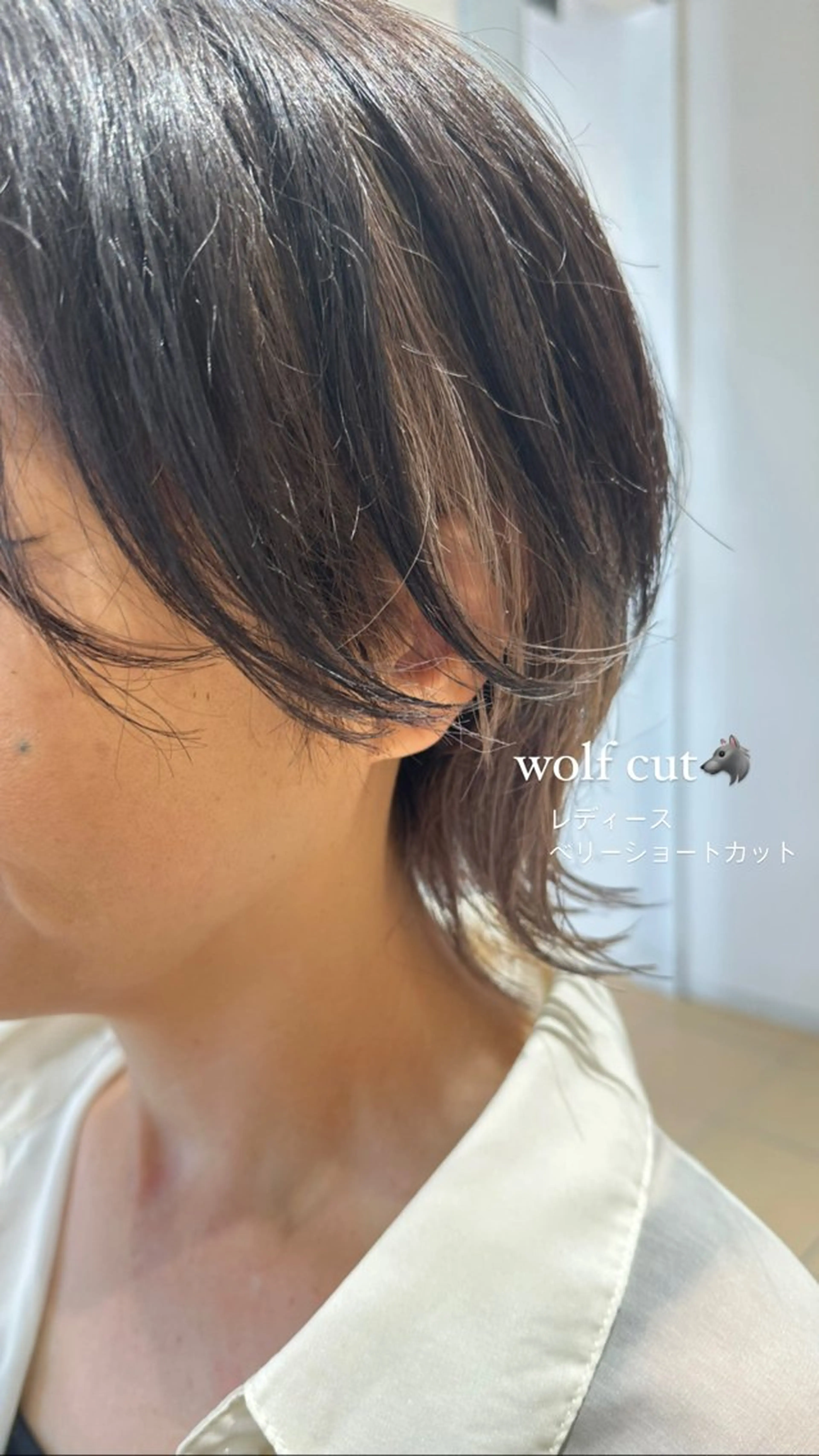 ショート カラー ブラウンカラー ケアカラー ピンクカラー ピンクブラウン ウルフカット カット ヘアカラー GO TODAY SHAiRE SALON所属・天野 瑠真のヘアスタイル