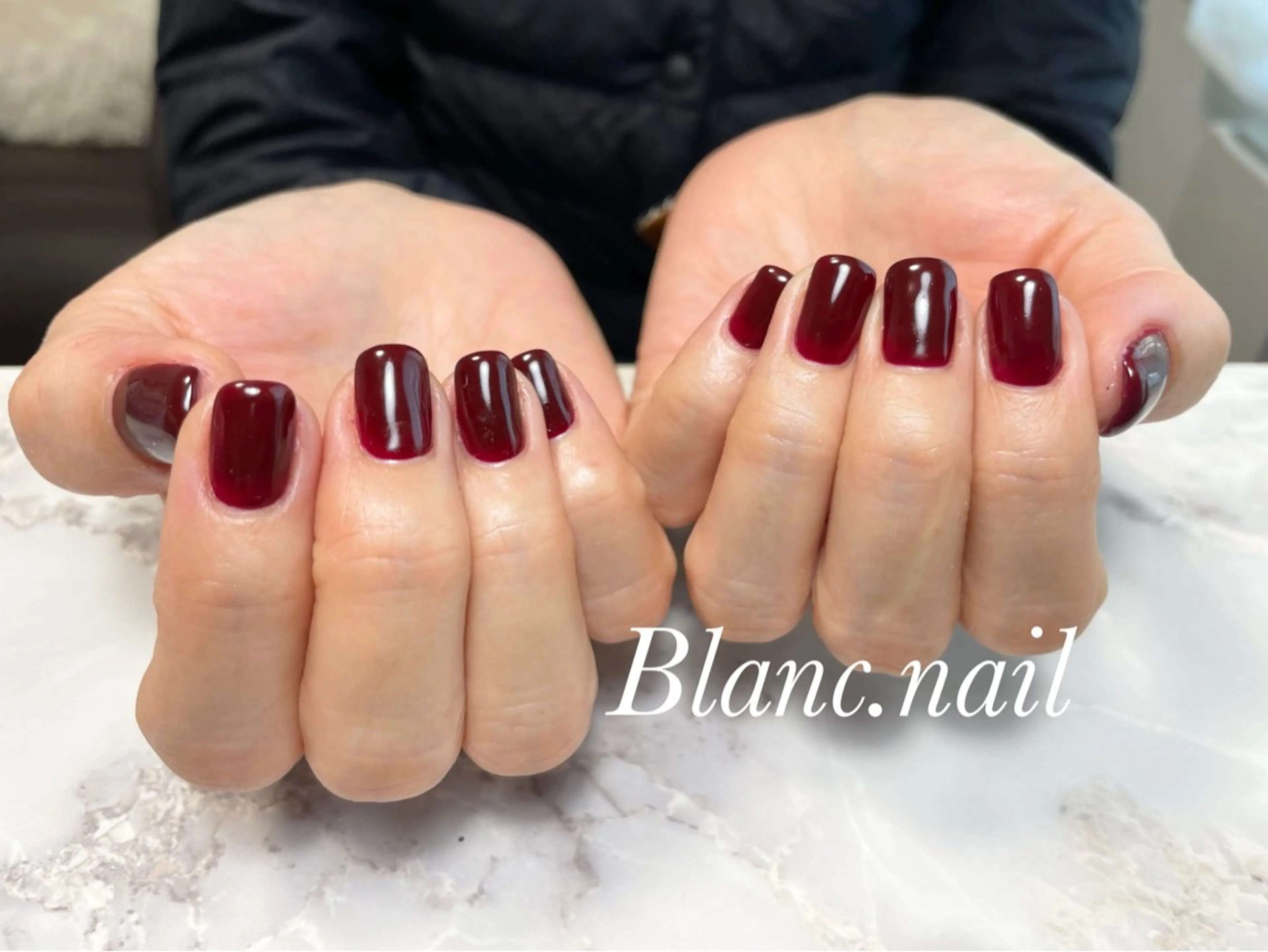 ネイル ボルドー ジェルネイル マグネットネイル ニュアンスネイル パラジェル ハンドネイル BLANCEnail所属・BLANCnail yuuのネイルデザイン