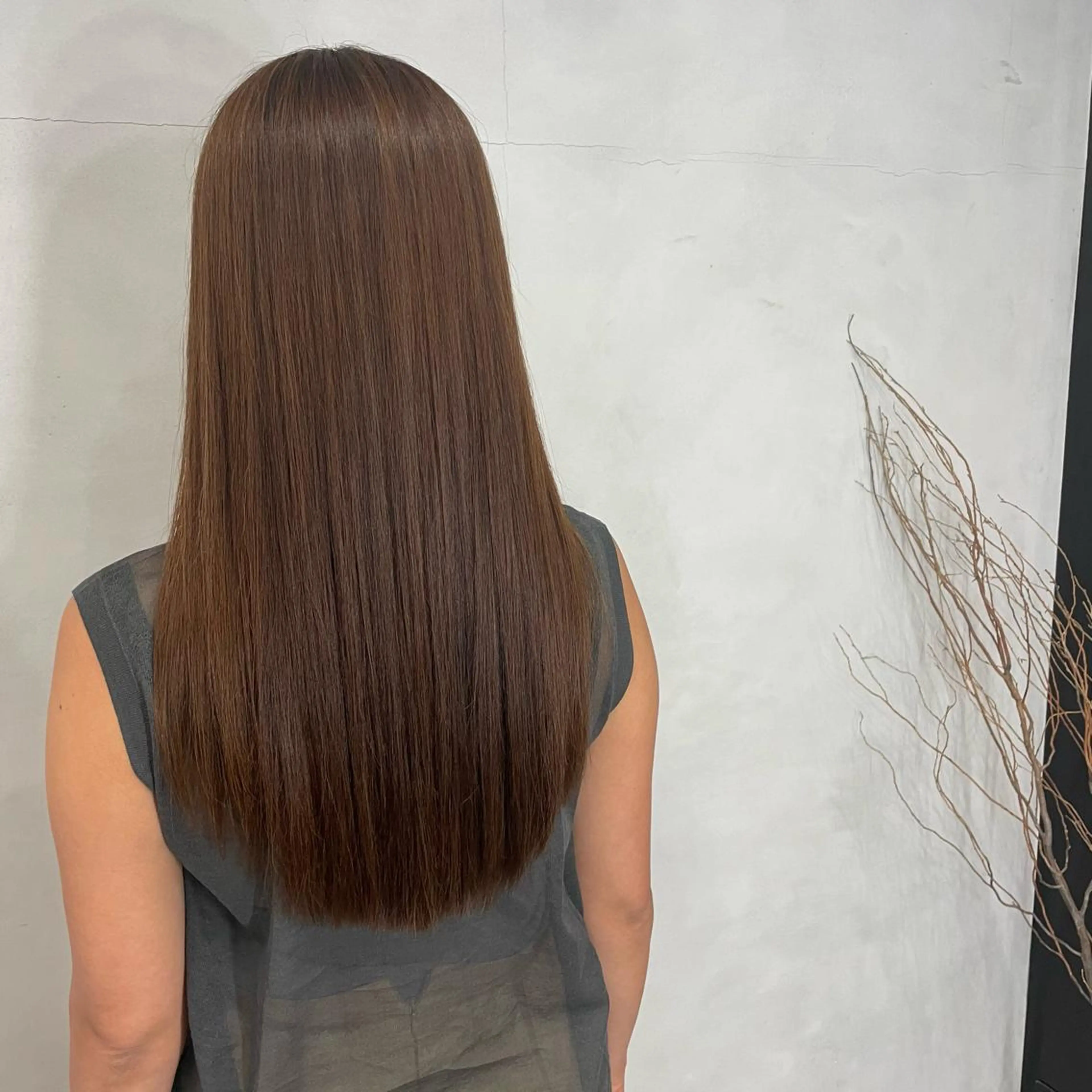 ロング 縮毛矯正 樋口 功樹のヘアスタイル