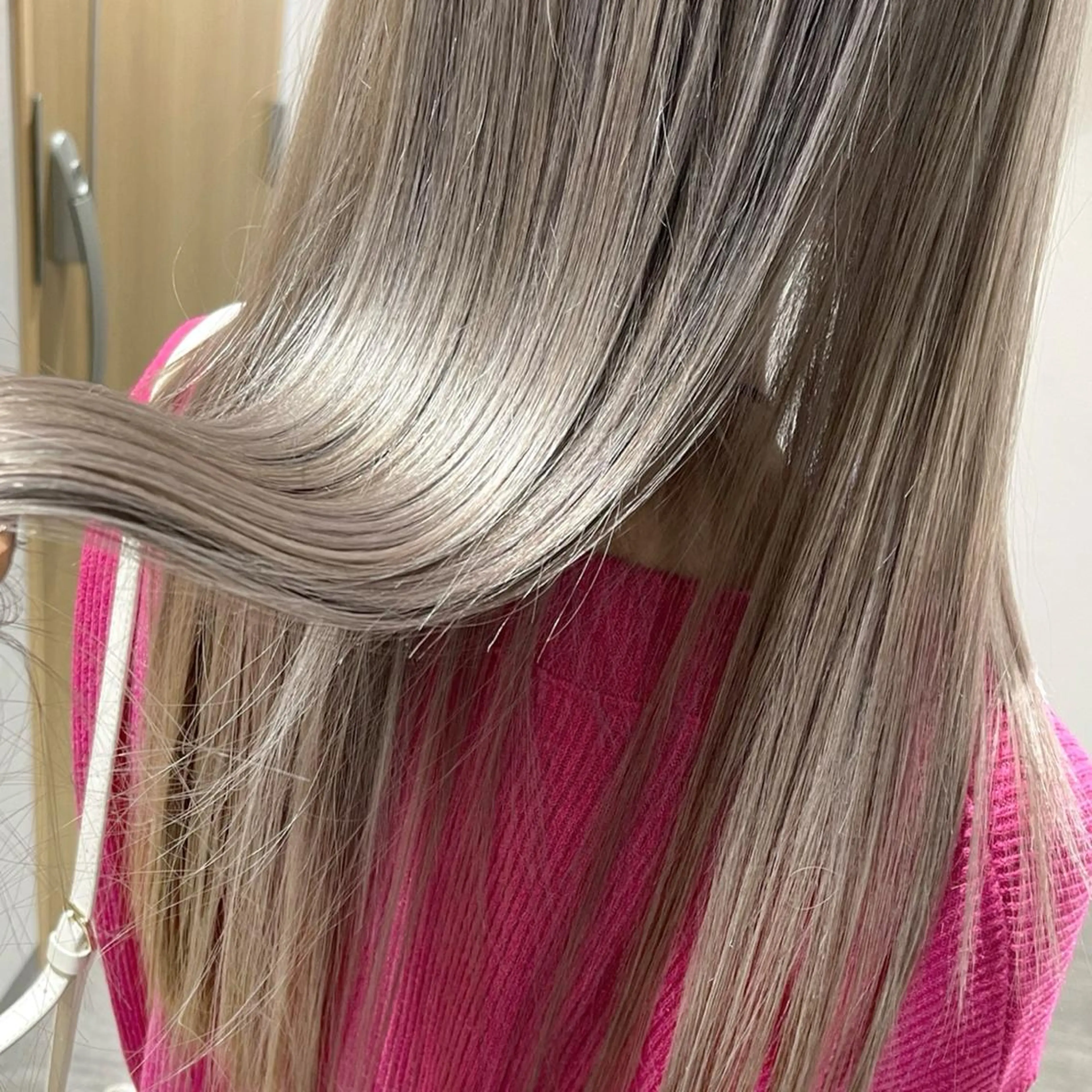 ロング カラー ハイトーンカラー トリートメント ヘアカラー 松井那津子 /ハイライトブリーチのヘアスタイル