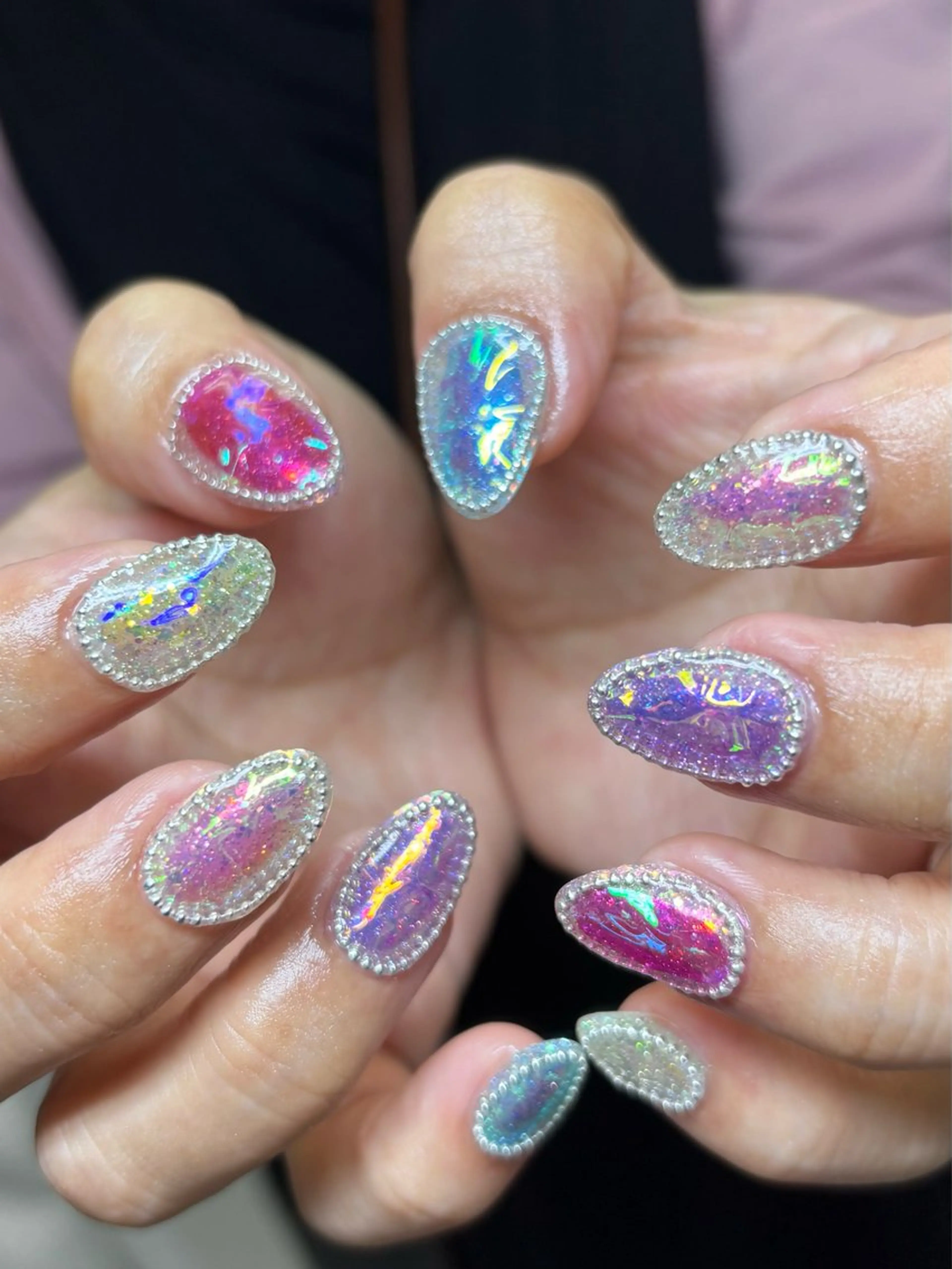 ネイル ハンドネイル ニュアンス🥀個性派 MIYU🪅のネイルデザイン