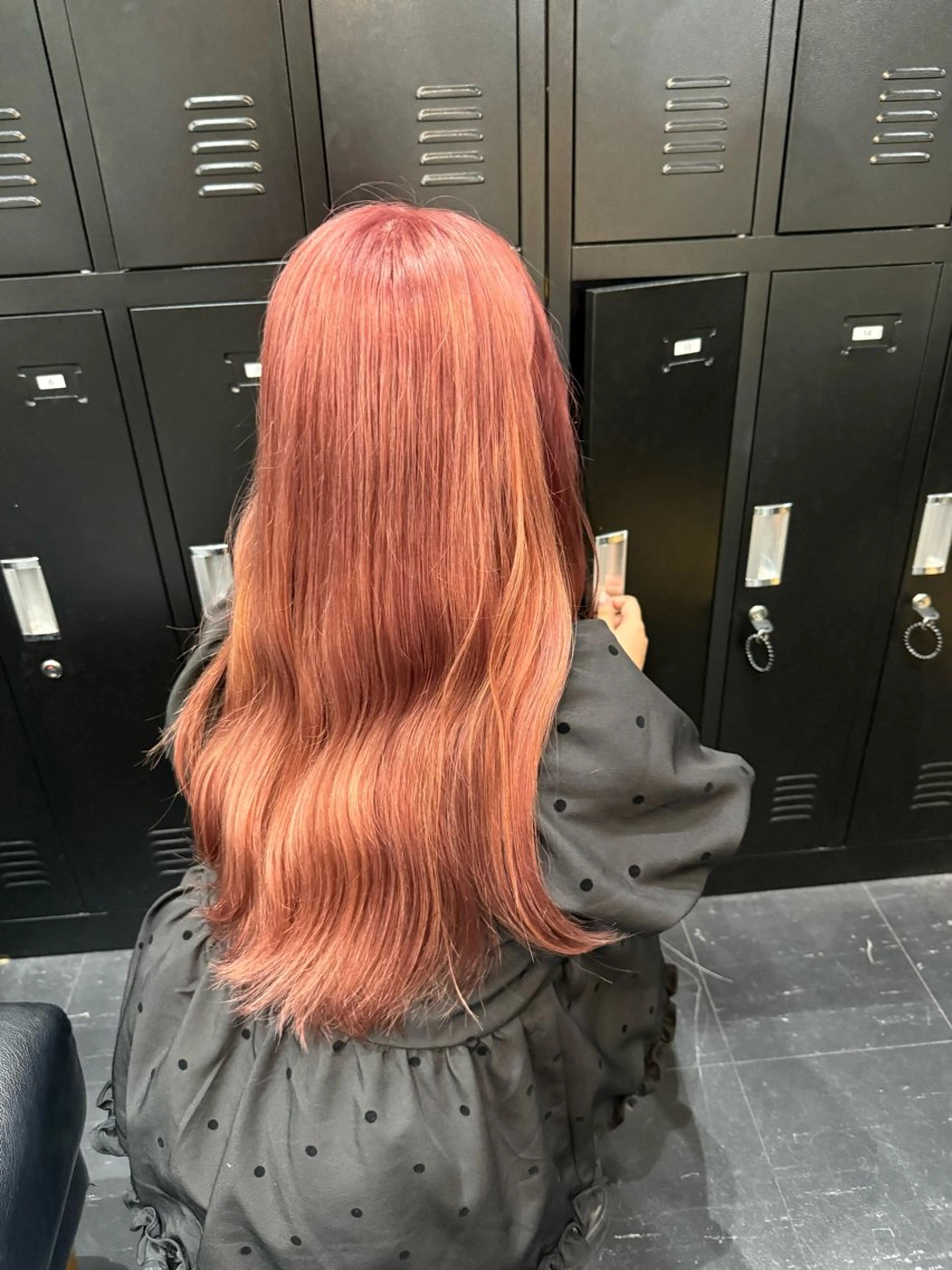 カラー ベージュカラー ブリーチ ダブルカラー ピンクカラー ピンクベージュ ヘアカラー トリートメント Dicency所属・小倉/髪質改善 /カラー/五郡 陽菜のヘアスタイル
