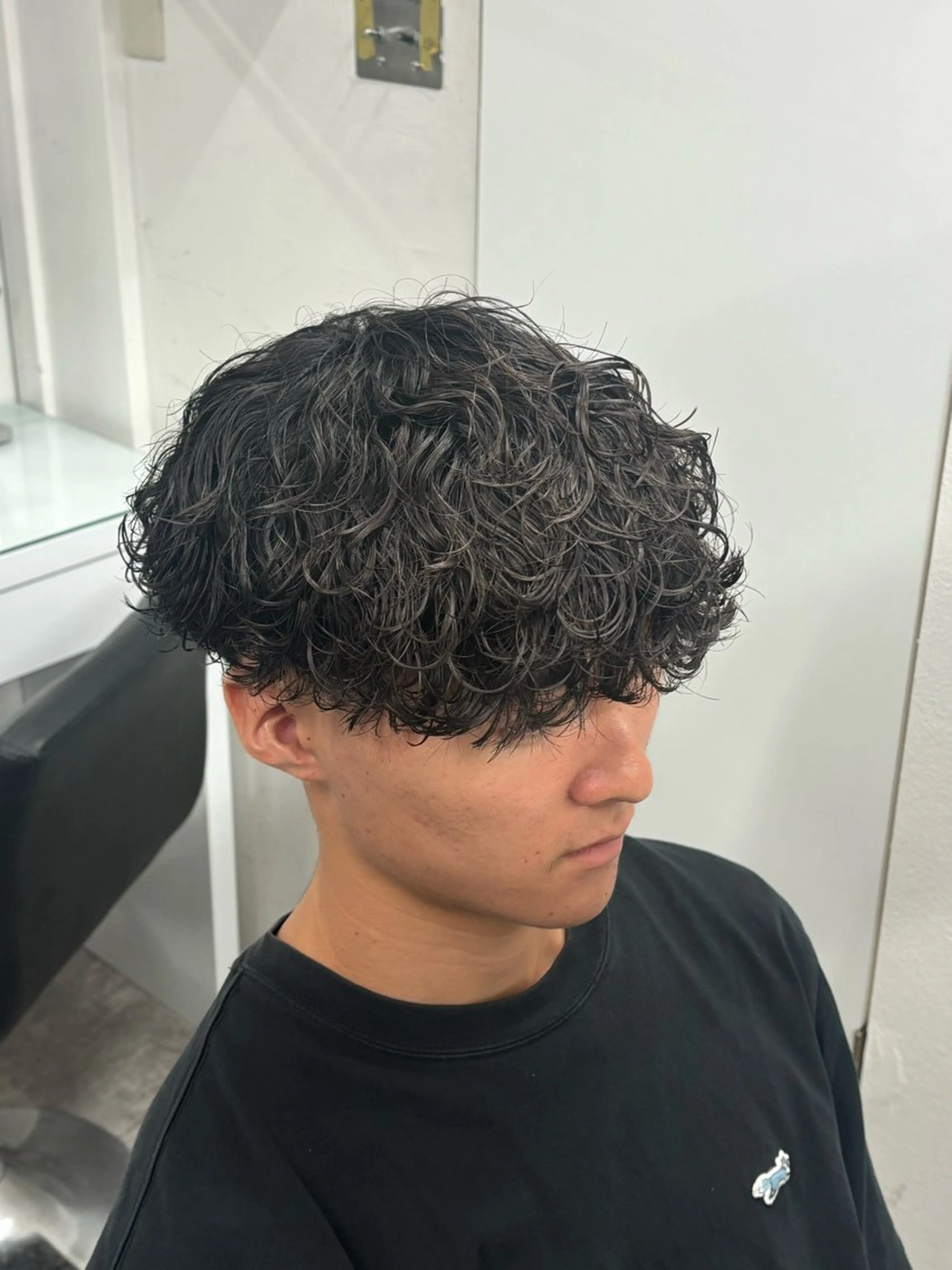 ショート パーマ メンズ カット パーマ ヘアセット メンズ/パーマ特化/ 町田/naokiのヘアスタイル