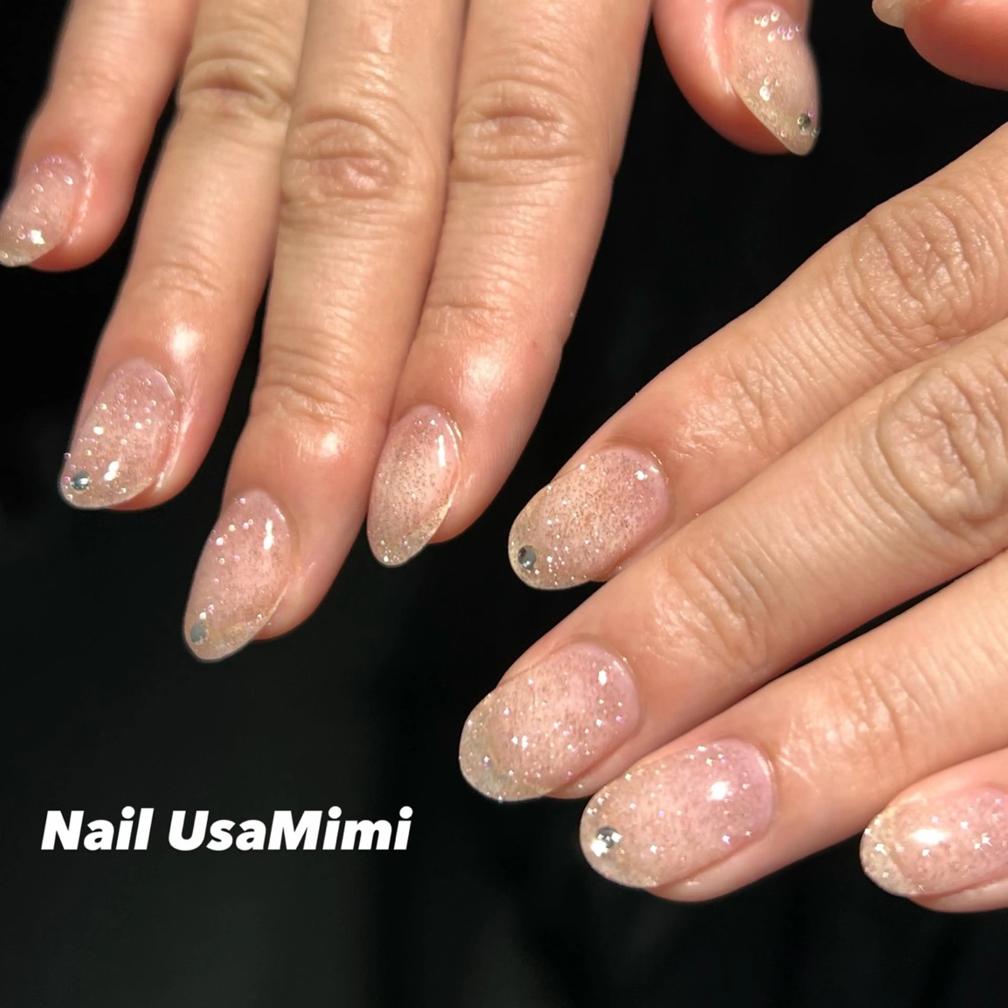 ショート ハンドネイル 本町Nail Usa Mimi  SAKIのネイルデザイン